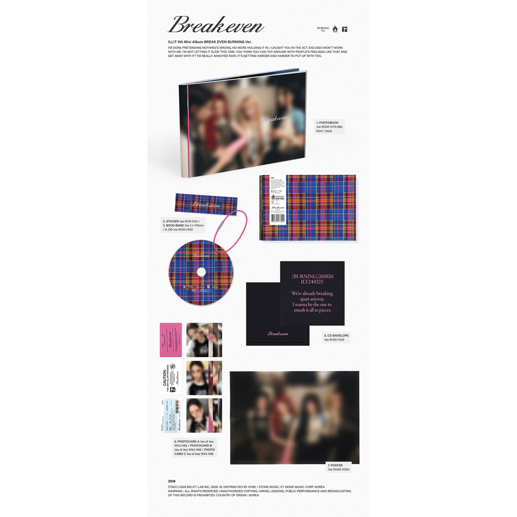 ILLIT ILLIT - 5TH MINI ALBUM [BREAK EVEN] (Photobook Ver.)