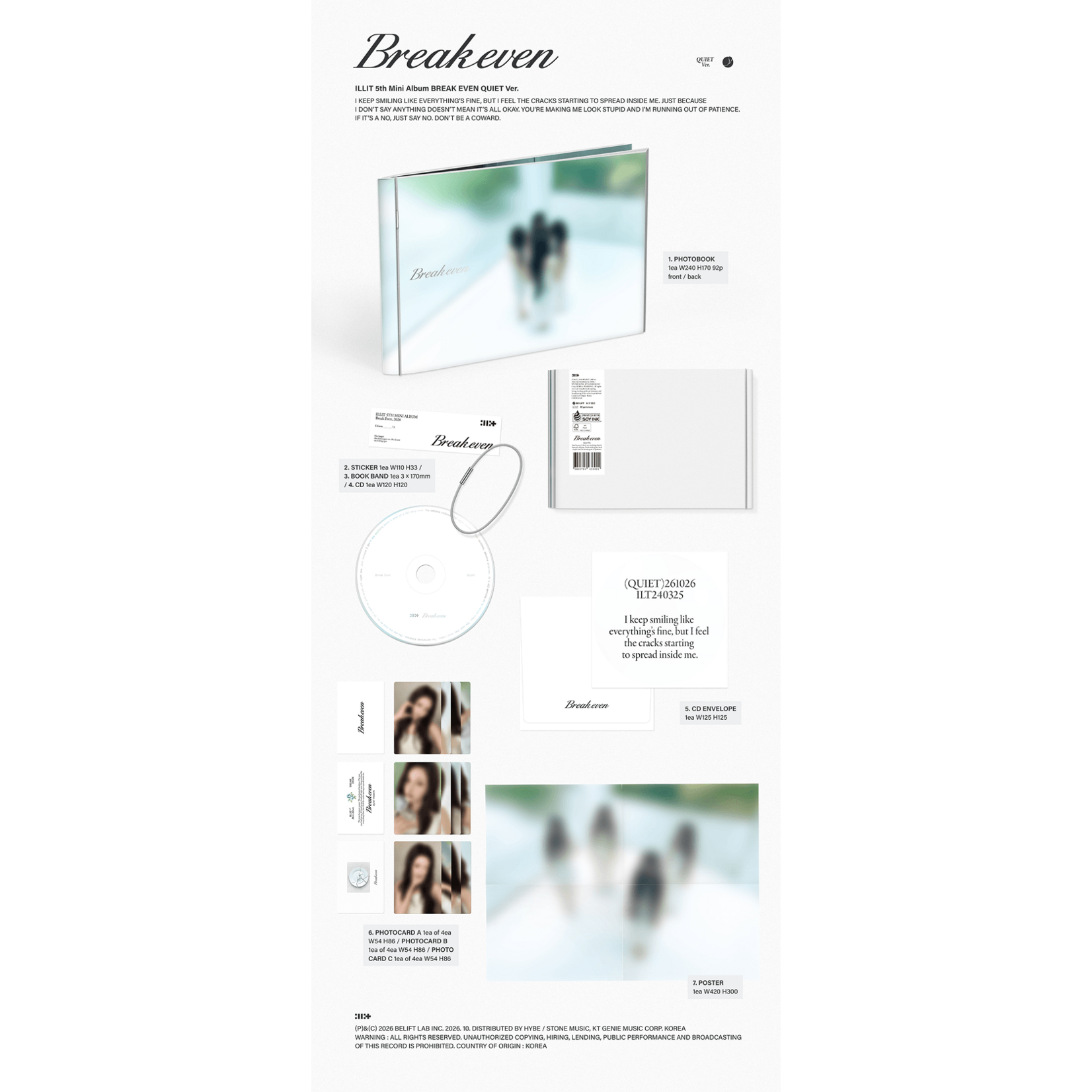 ILLIT ILLIT - 5TH MINI ALBUM [BREAK EVEN] (Photobook Ver.)
