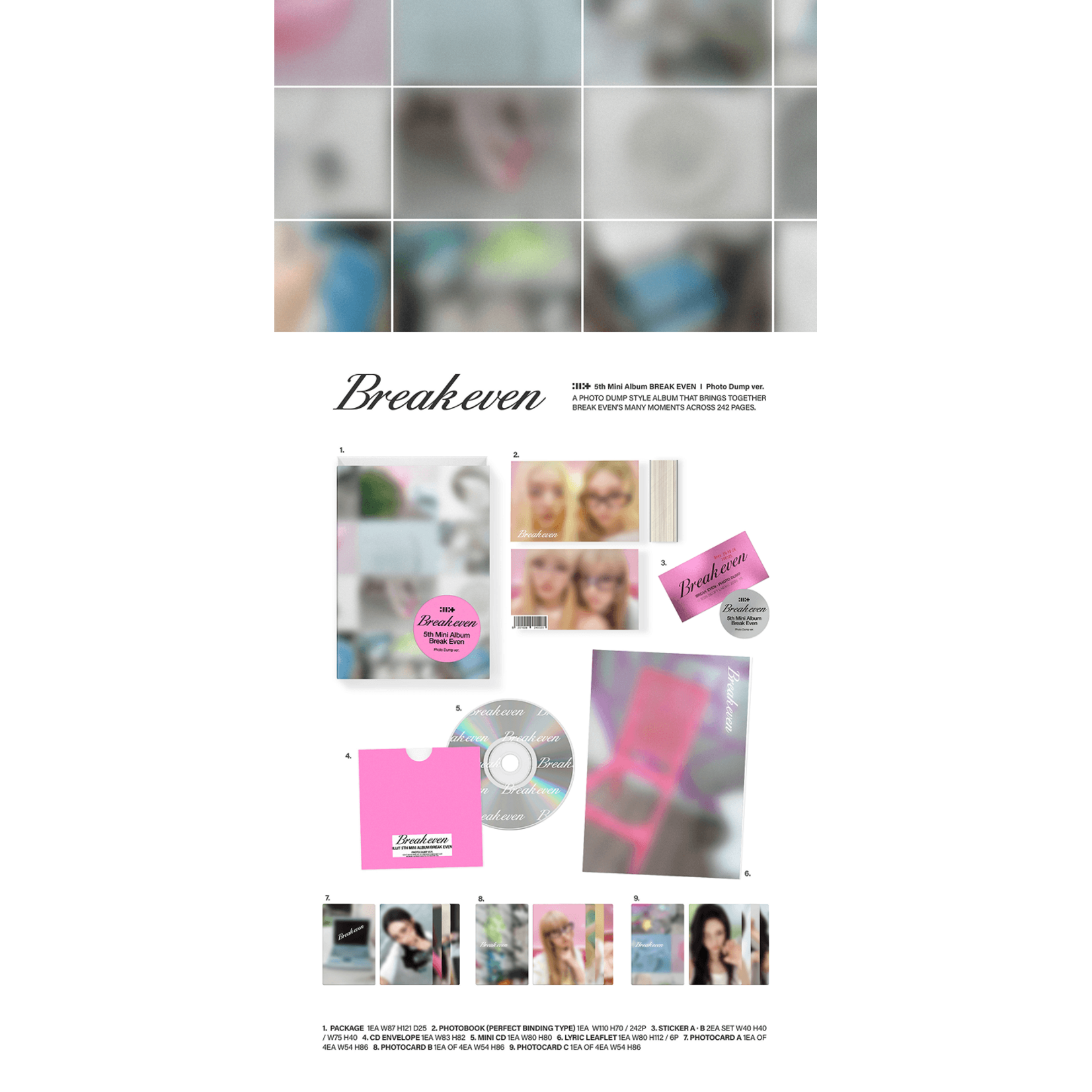 ILLIT ILLIT - 5TH MINI ALBUM [BREAK EVEN] (Photo Dump ver.)