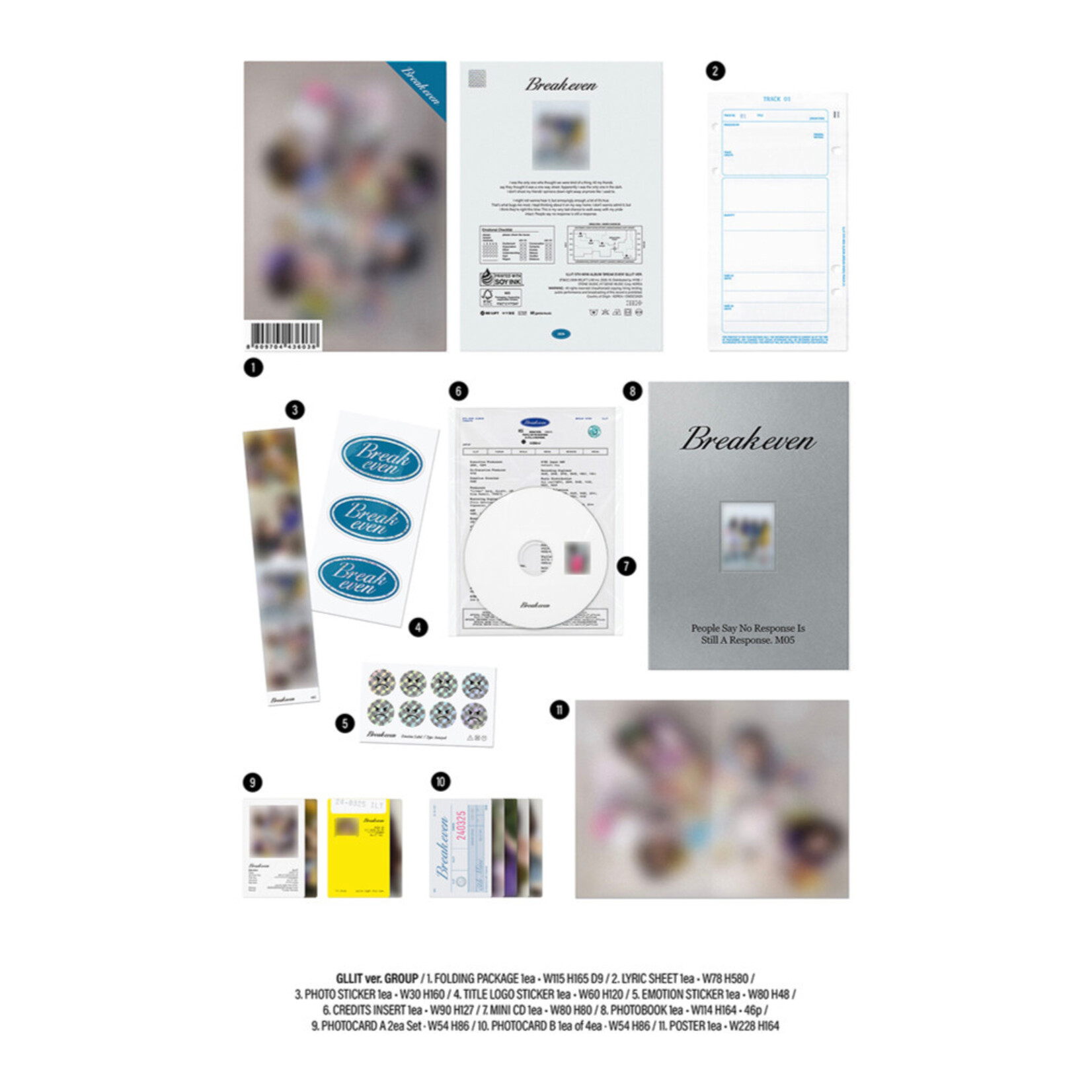 ILLIT [EARLY-BIRD] ILLIT - 5th Mini Album ‘BREAK EVEN’ (GLLIT ver.) + Weverse Gift (WS)