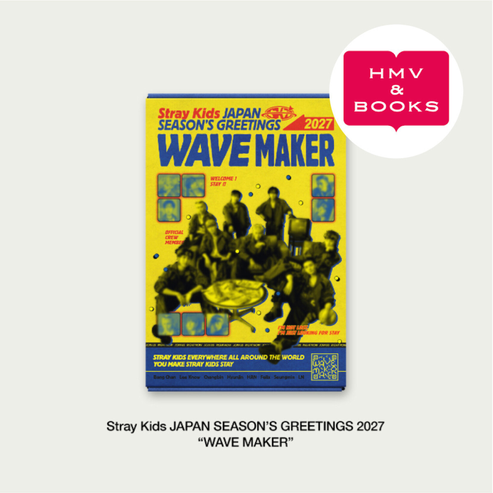 Stray Kids Stray Kids JAPAN SEASON’S GREETINGS 2027 [WAVE MAKER] + Random Photocard (HMV&BOOKS)