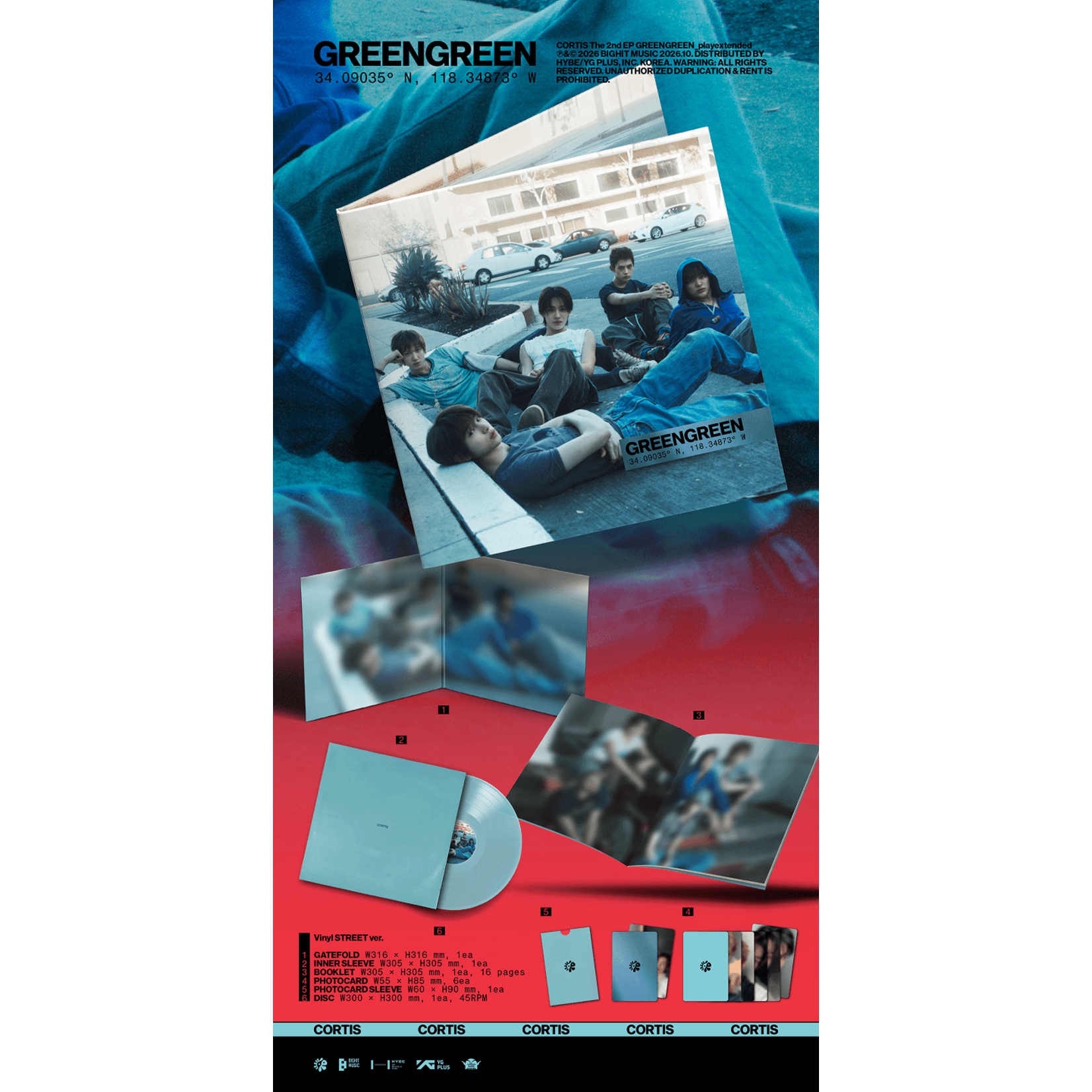 CORTIS CORTIS - The 2nd EP [GREENGREEN_playextended] (Vinyl ver.)