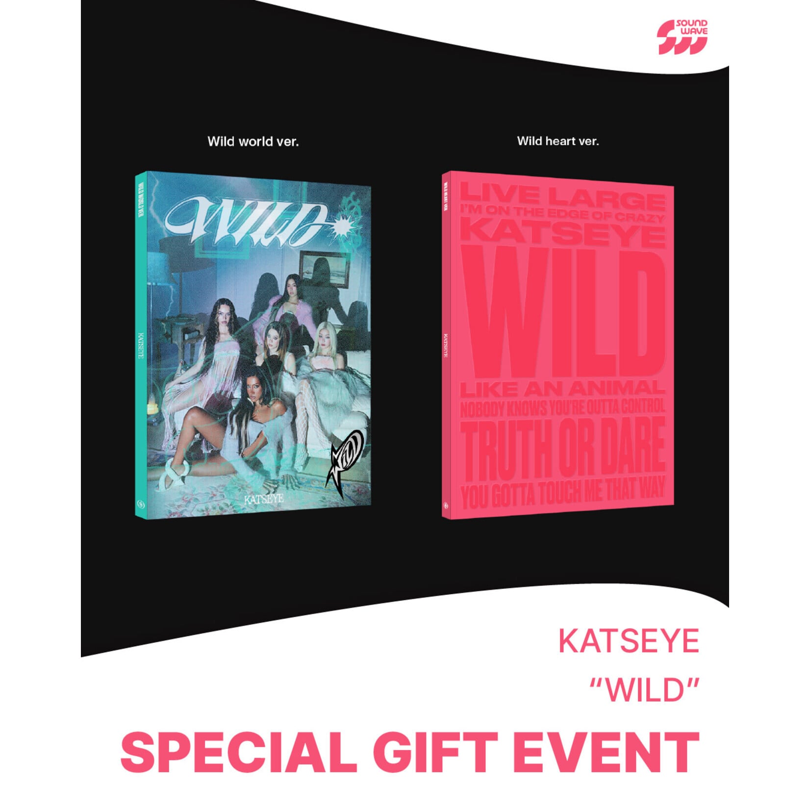 Katseye KATSEYE - 'WILD' (Photobook Ver.) + Random Photocard (SW)