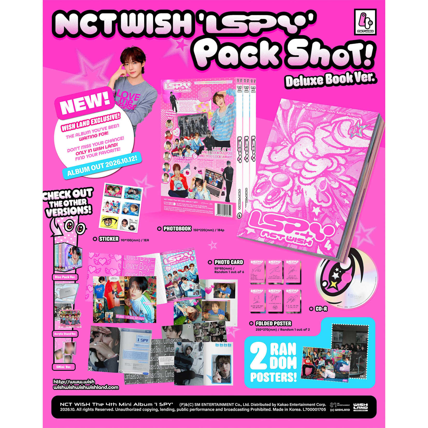 NCT NCT WISH - The 4th Mini Album [I SPY] (Deluxe Book Ver.) [FIRST PRESS]