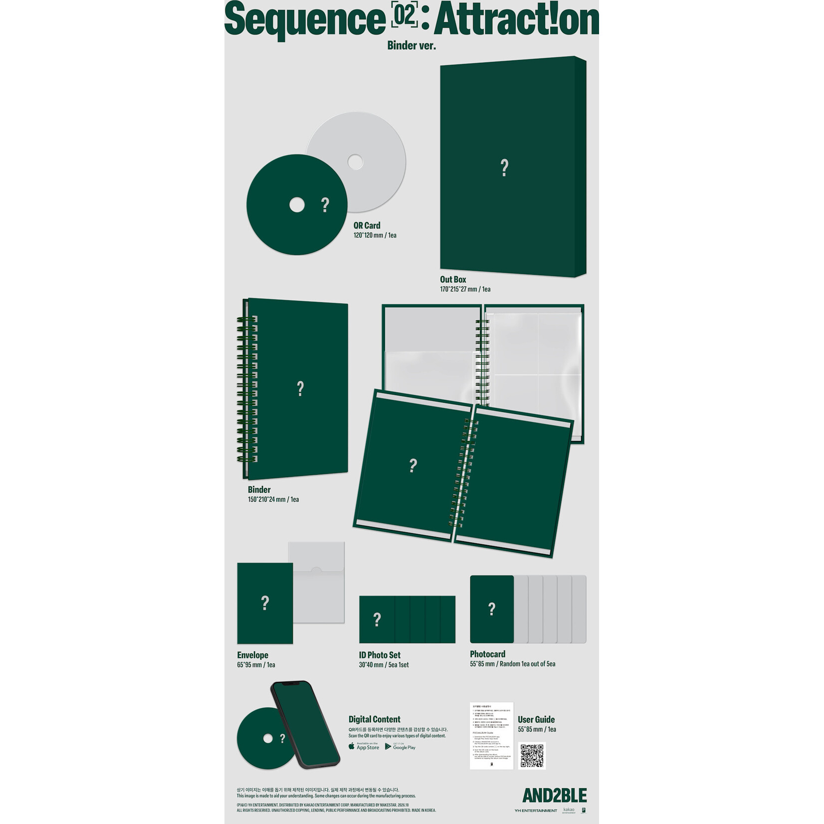 AND2BLE AND2BLE - 2nd Mini Album [Sequence 02: Attraction] (Binder ver.)