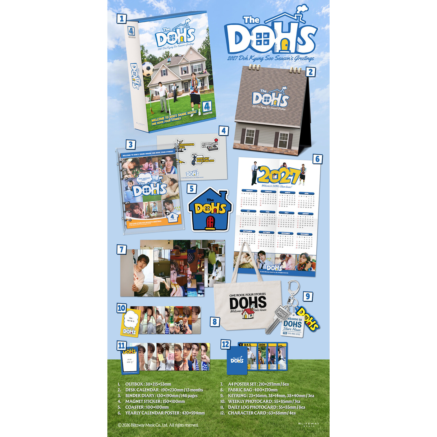 EXO DOH KYUNG SOO - 2027 SEASON'S GREETINGS [DOHS]