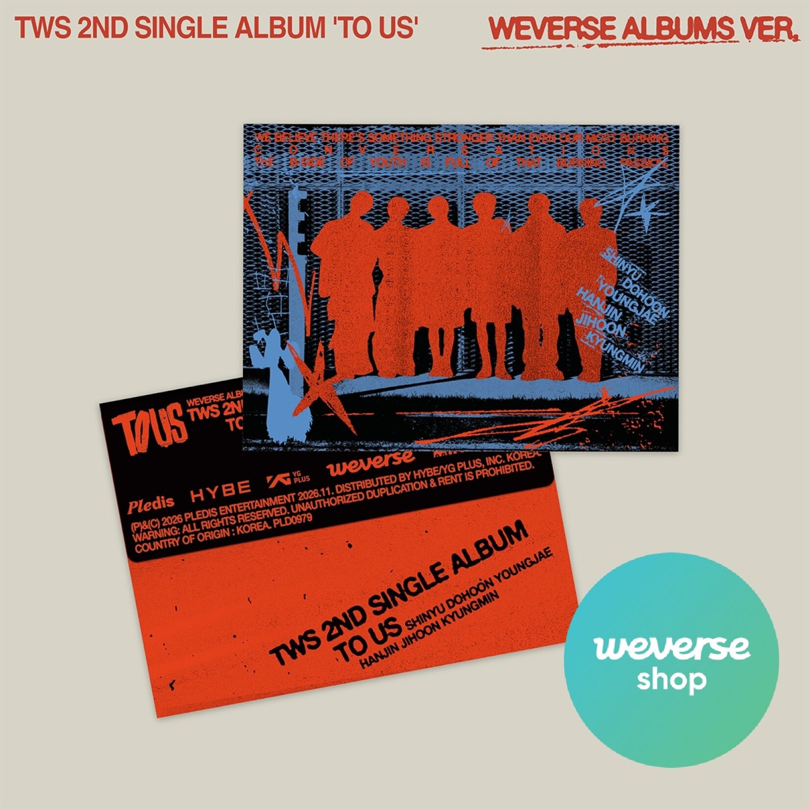 TWS TWS - 2nd Single Album ‘TO US’ (Weverse Albums ver.) + Weverse Gift (WS)