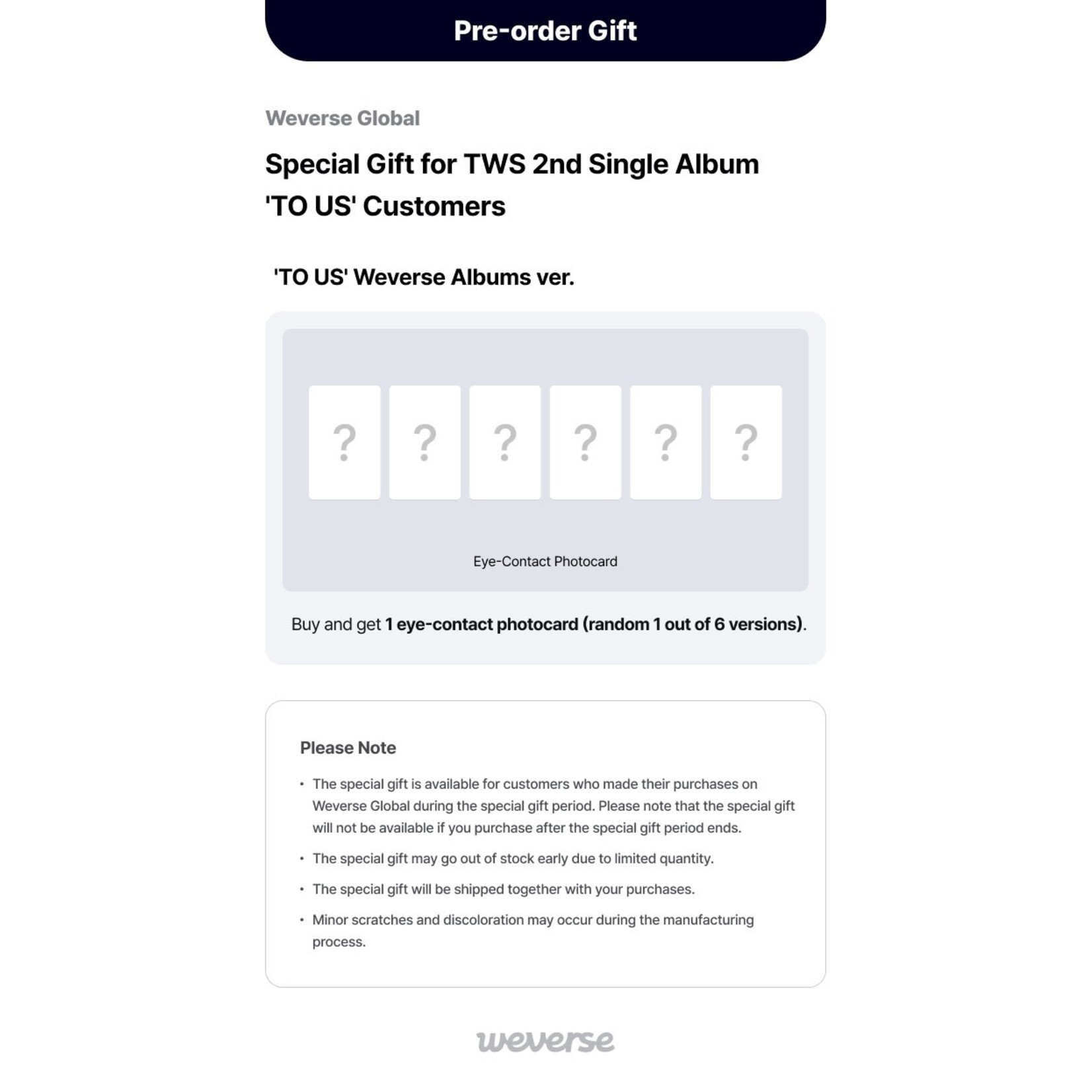 TWS TWS - 2nd Single Album ‘TO US’ (Weverse Albums ver.) + Weverse Gift (WS)