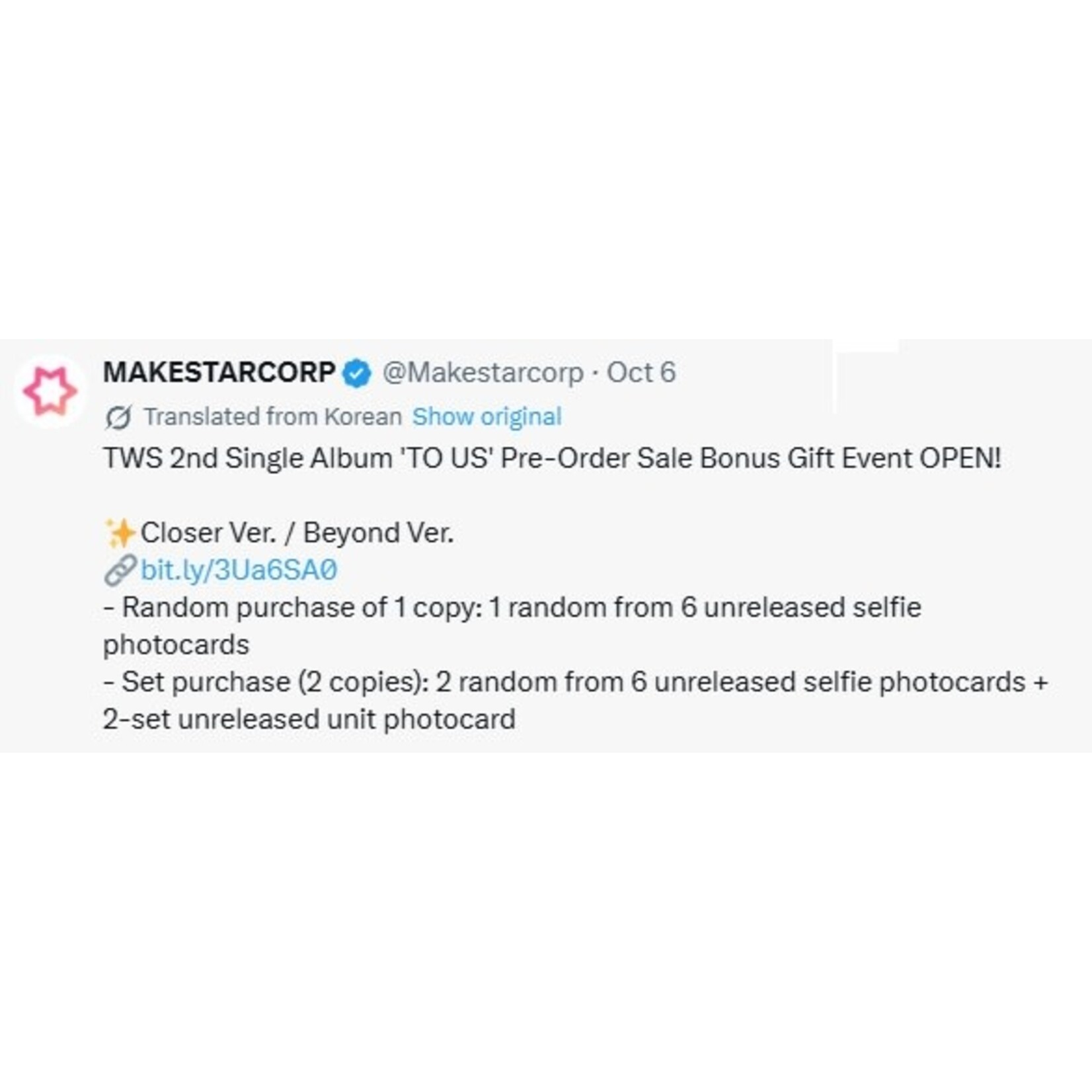 TWS TWS - 2nd Single Album [TO US] (Photobook Ver.) + Random Photocard (MAKESTAR)