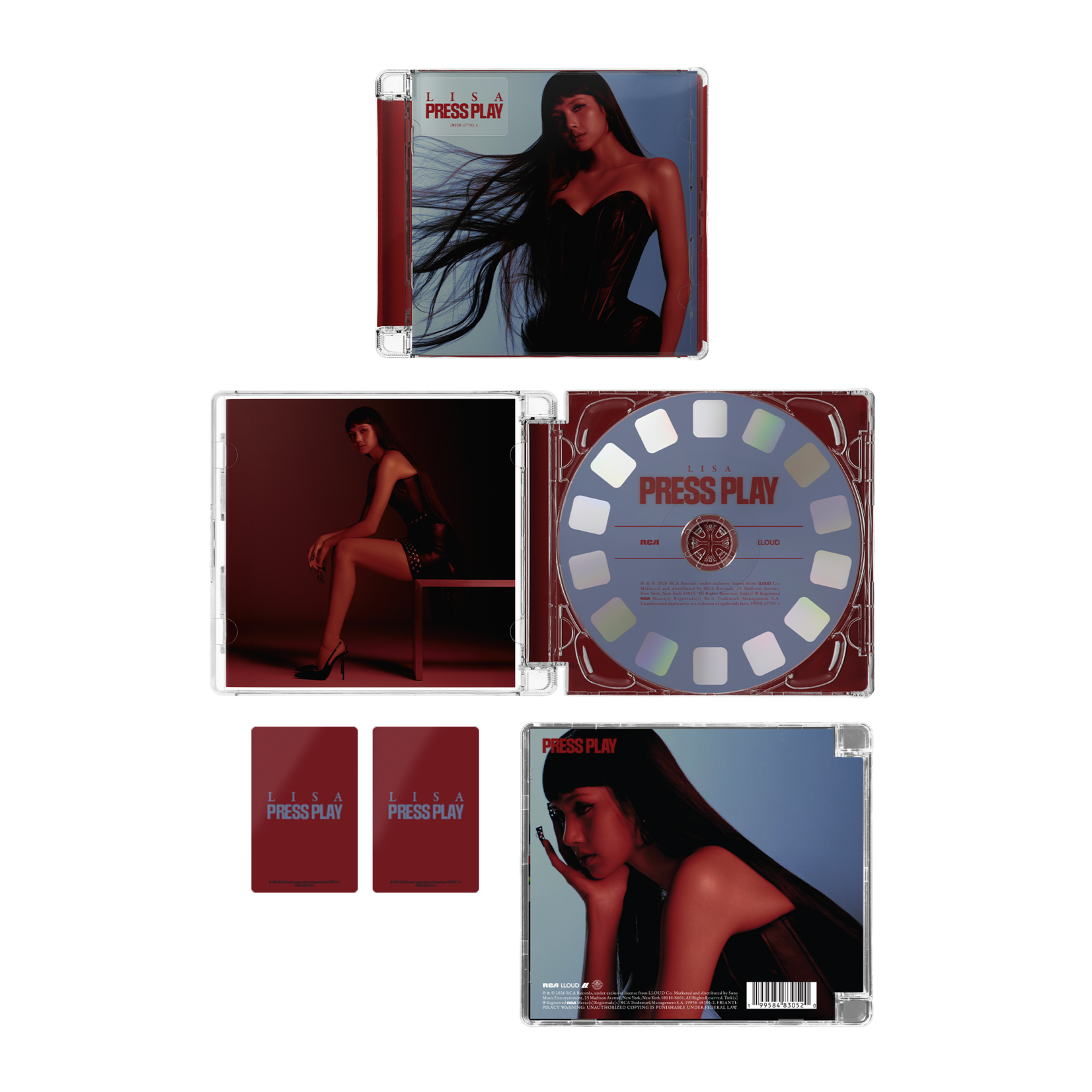 BlackPink LISA - [Press Play CD] + Random Photocad (KTOWN4U)