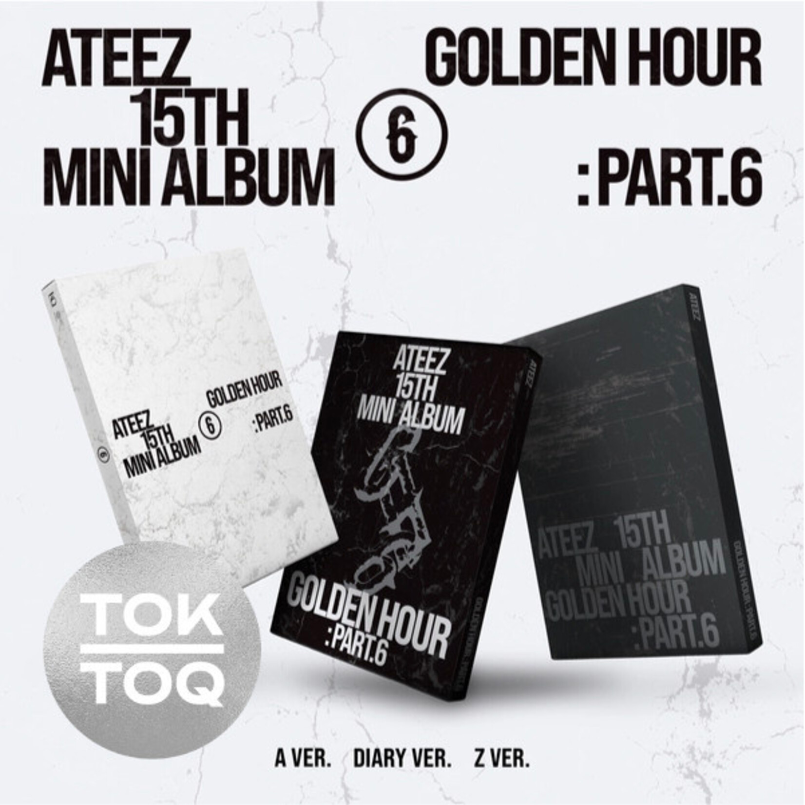 ATEEZ ATEEZ - 15TH MINI ALBUM [GOLDEN HOUR : Part.6] (Photobook Ver.) + Random Photocard (TOKTOQ)