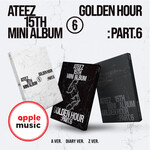 ATEEZ ATEEZ - 15TH MINI ALBUM [GOLDEN HOUR : Part.6] (Photobook Ver.) + Random Photocard (APPLE MUSIC)