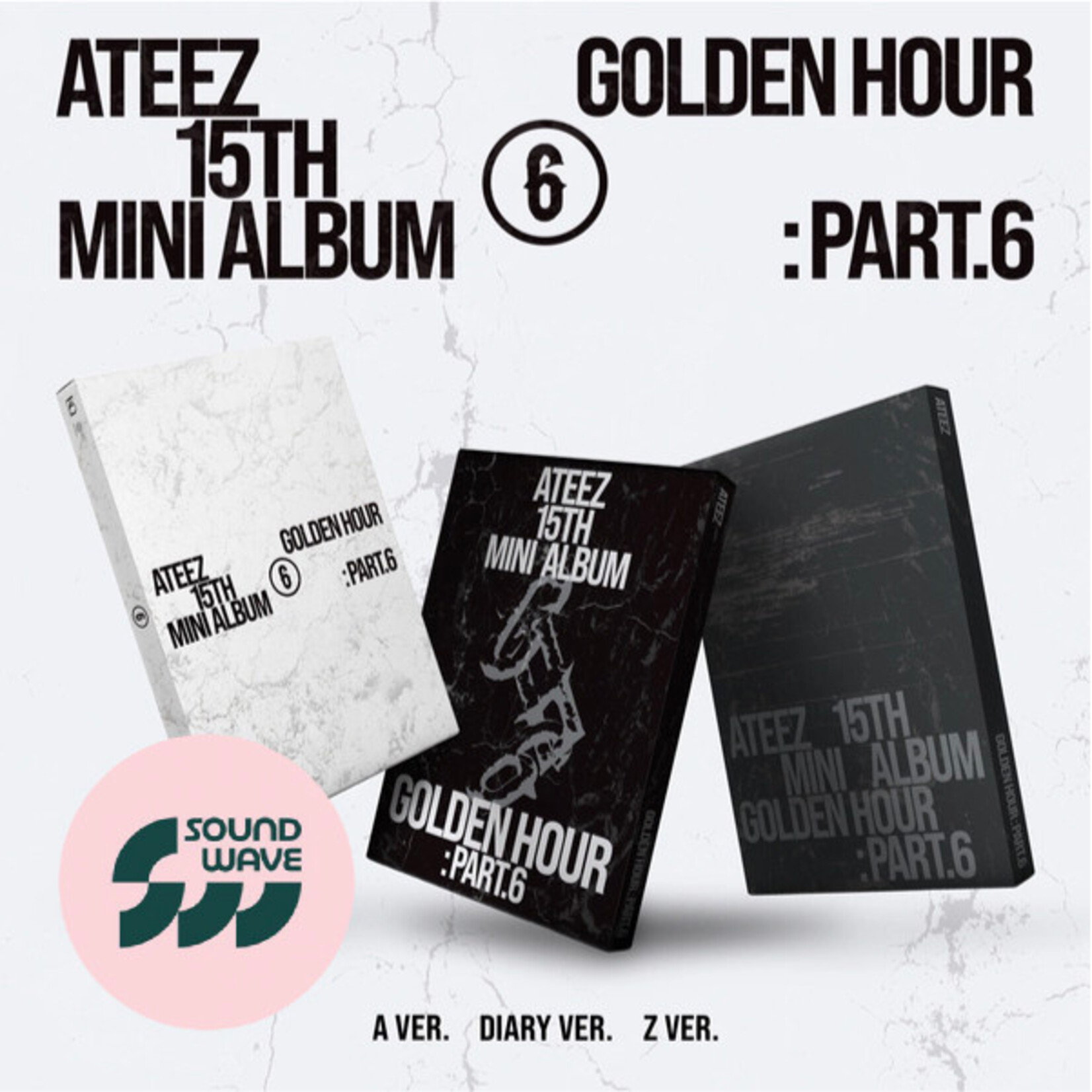ATEEZ ATEEZ - 15TH MINI ALBUM [GOLDEN HOUR : Part.6] (Photobook Ver.) + Random Photocard (SW)