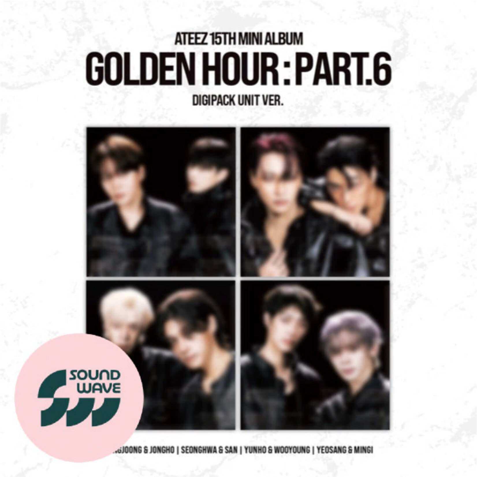 ATEEZ ATEEZ - 15TH MINI ALBUM [GOLDEN HOUR : Part.6] (DIGIPACK UNIT VER.) + Random Photocard (SW)