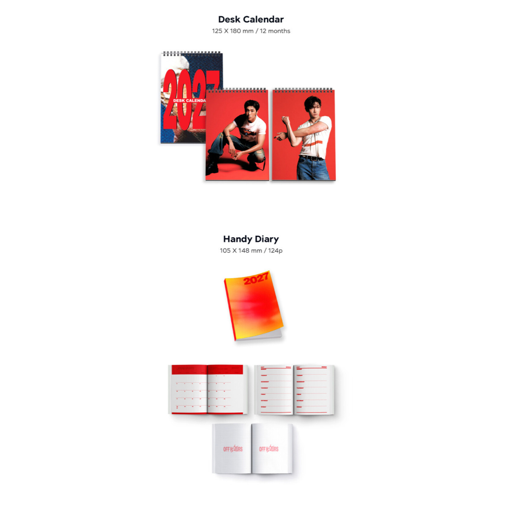 TVXQ TVXQ! - [2027 SEASON'S GREETINGS + Wall Calendar SET] + Photocard  SET A & B + Random Removable Sticker + Random Photocard (SM)