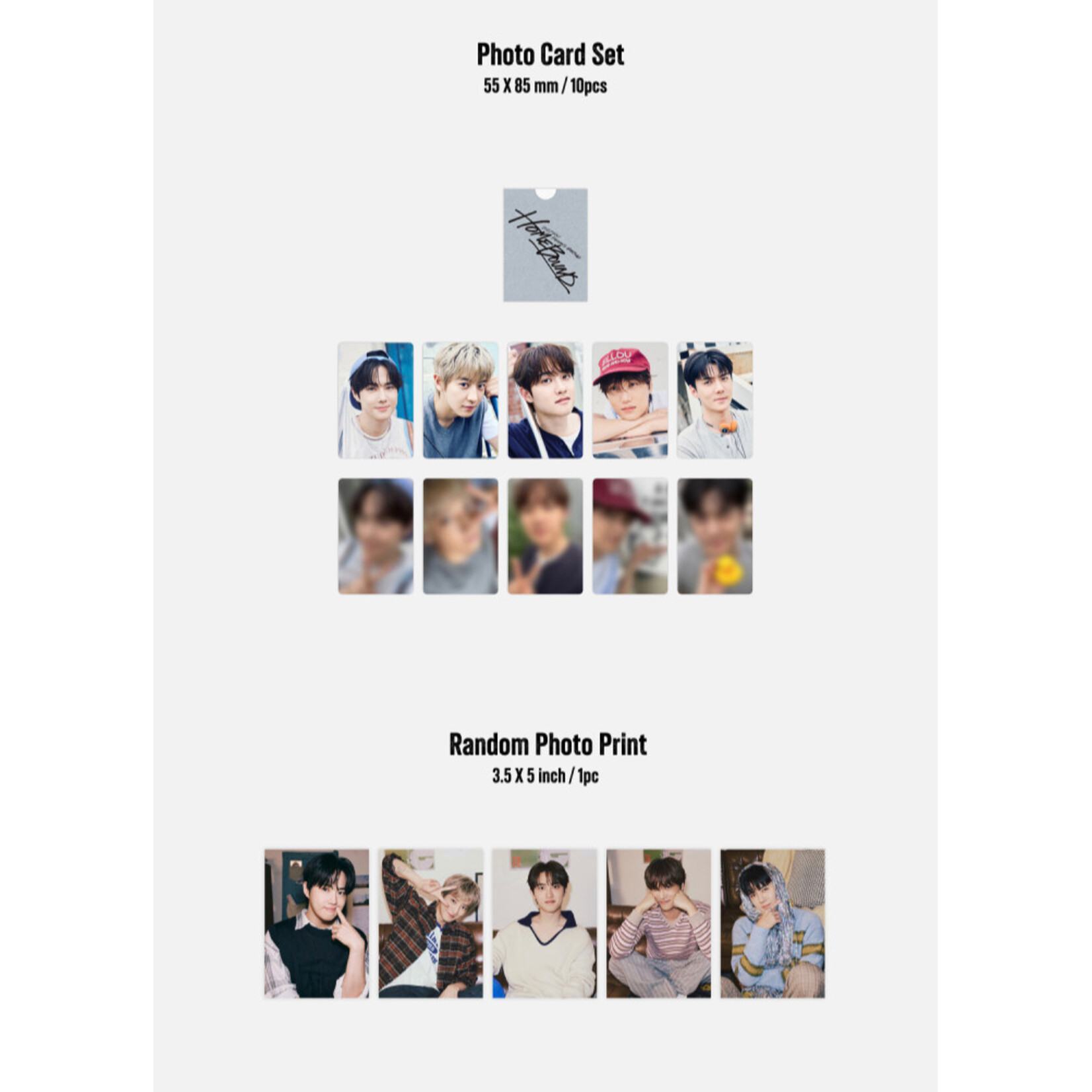 EXO EXO - [2027 SEASON'S GREETINGS] + Photocard  SET A & B + Random Removable Sticker