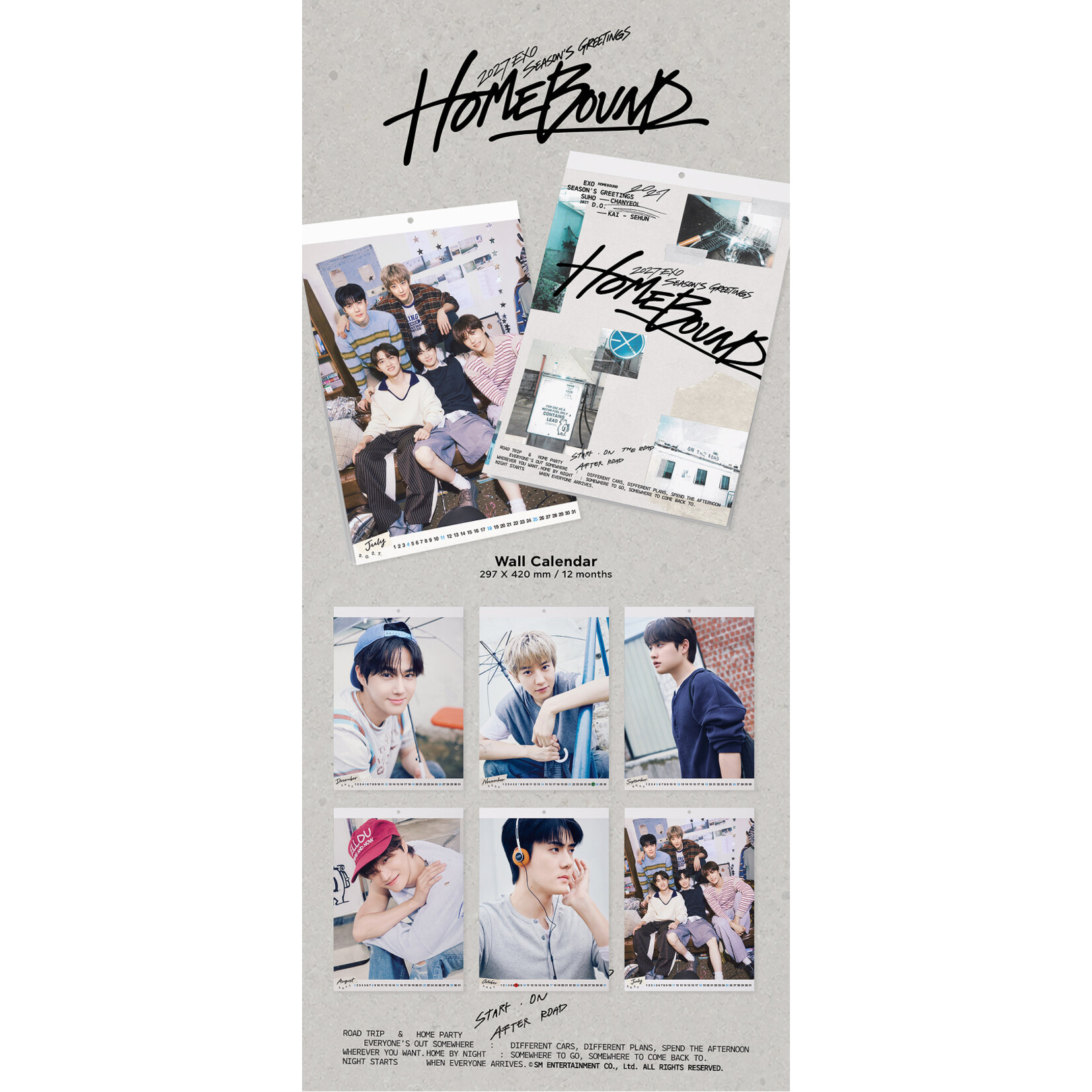EXO EXO - [2027 SEASON'S GREETINGS] (Wall Calendar)