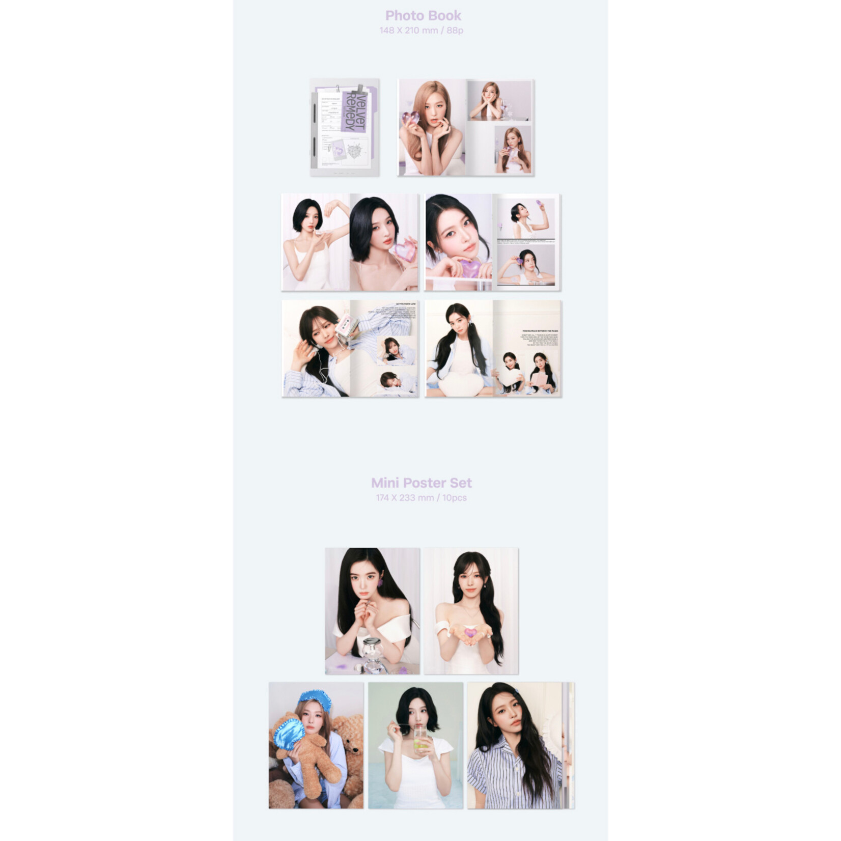 Red Velvet Red Velvet - [2027 SEASON'S GREETINGS + Wall Calendar SET] + Photocard SET A & B + Random Removable Sticker + Random Photocard (SM)