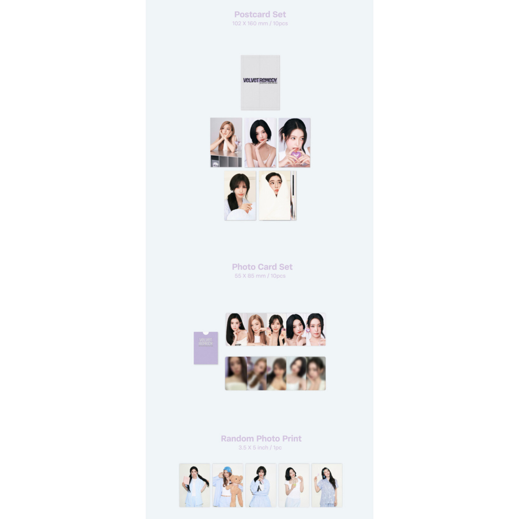Red Velvet Red Velvet - [2027 SEASON'S GREETINGS + Wall Calendar SET] + Photocard SET A & B + Random Removable Sticker + Random Photocard (SM)