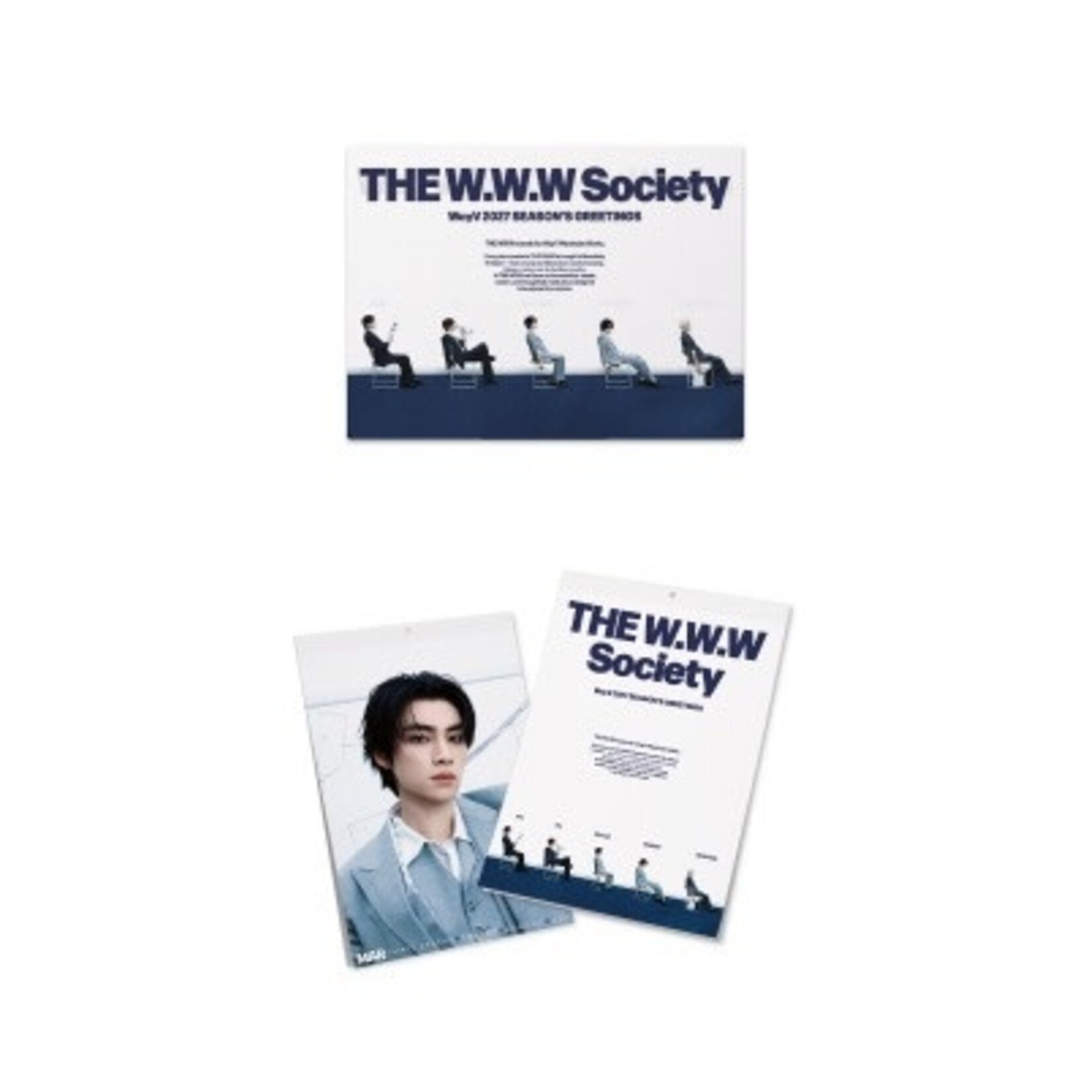 NCT WayV - [2027 SEASON'S GREETINGS + Wall Calendar SET] + Photocard SET A & B + Random Removable Sticker + Random Photocard (SM)