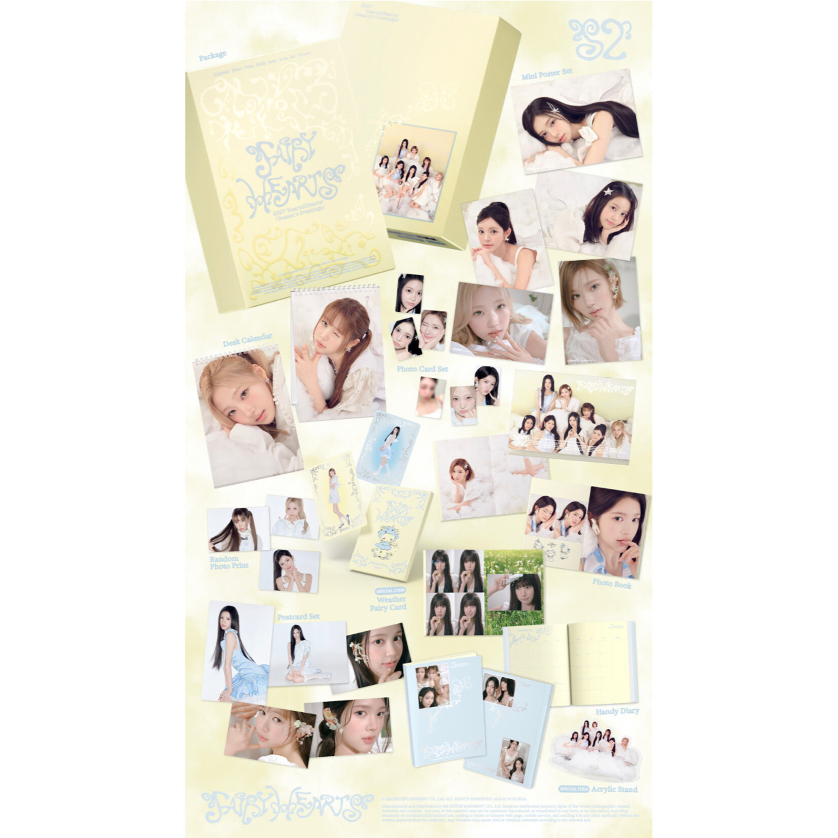 Hearts2Hearts Hearts2Hearts - [2027 SEASON'S GREETINGS] + Photocard SET A & B + Random Removable Sticker
