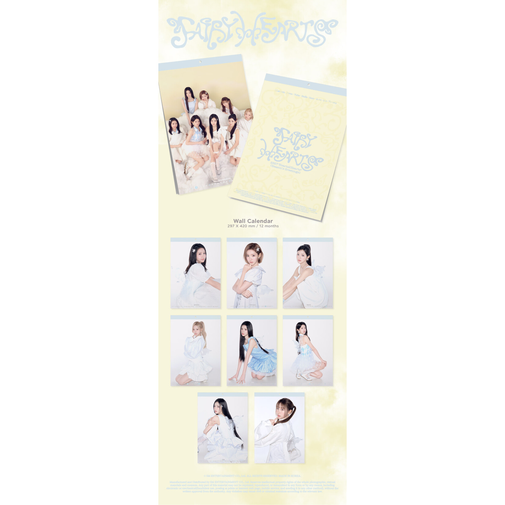 Hearts2Hearts Hearts2Hearts - [2027 SEASON'S GREETINGS] (Wall Calendar)