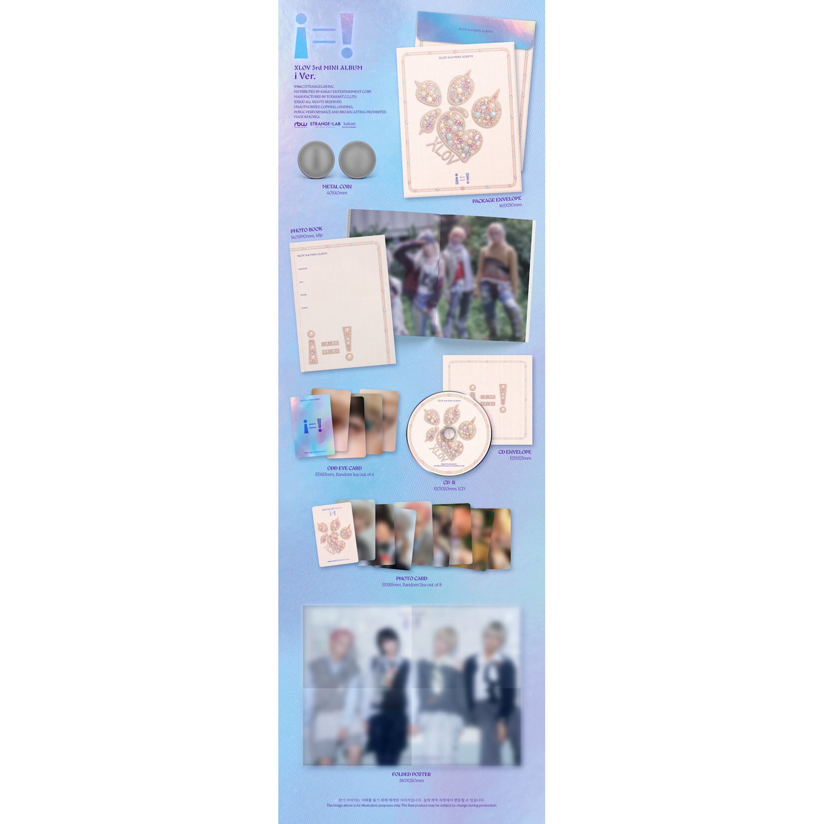 XLOV XLOV - The 3rd EP [i=!] (i ver.) + Random Photocard (APPLE MUSIC)