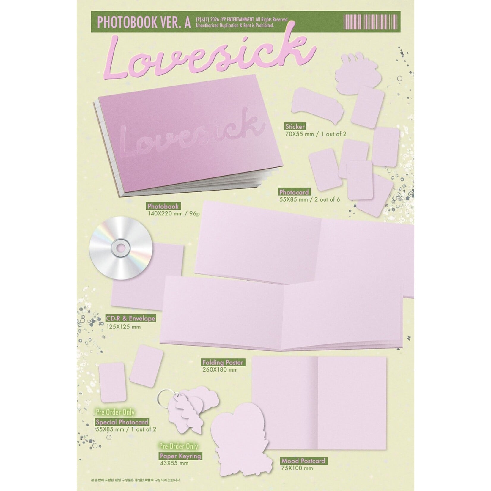Itzy Chaeryeong (ITZY) - 1st Mini Album [Lovesick] (Photobook Ver.)