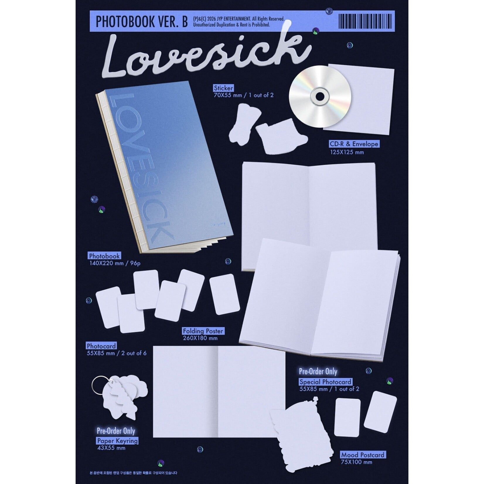 Itzy Chaeryeong (ITZY) - 1st Mini Album [Lovesick] (Photobook Ver.)