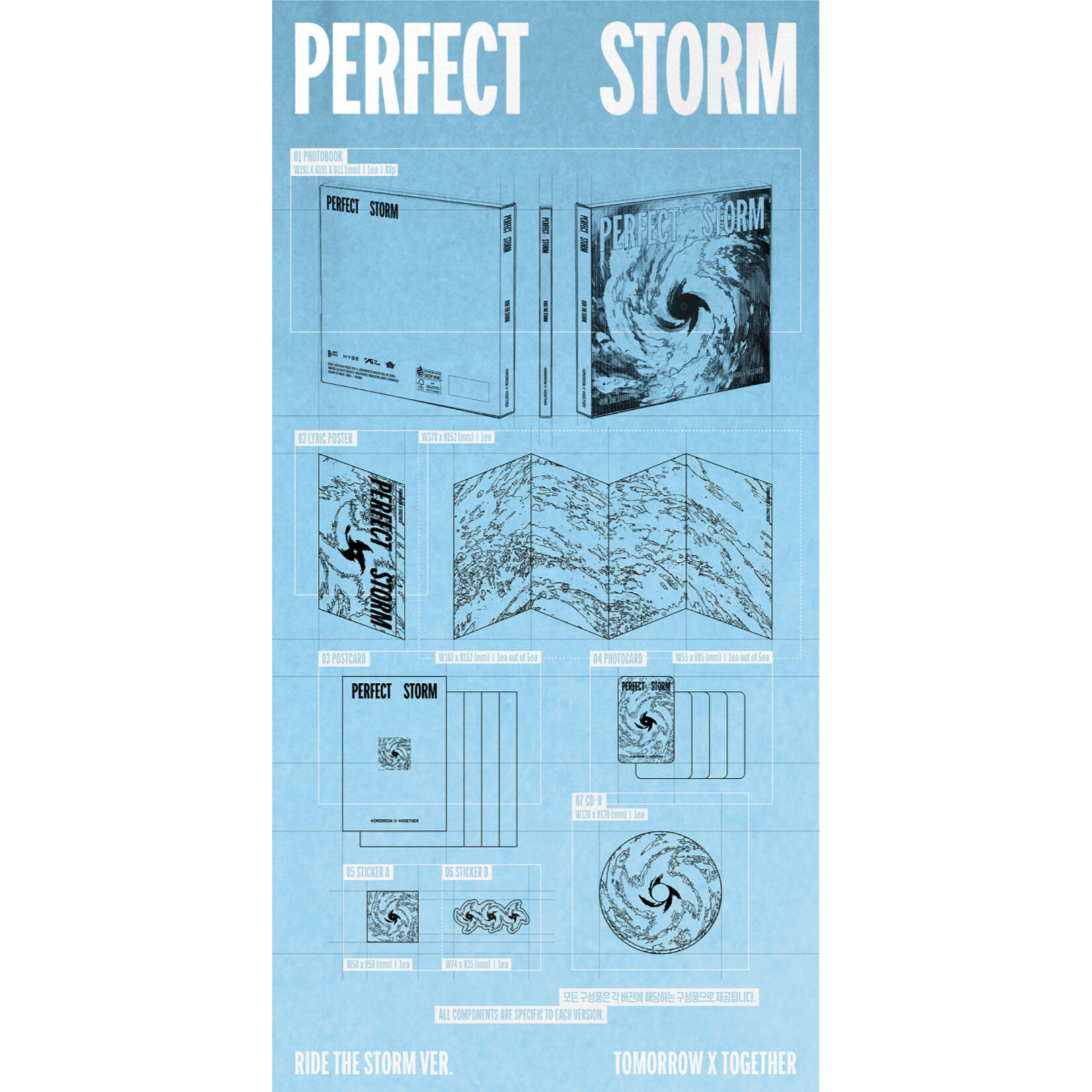 TXT TOMORROW X TOGETHER - 9th Mini Album [PERFECT STORM] (Photobook Ver.)