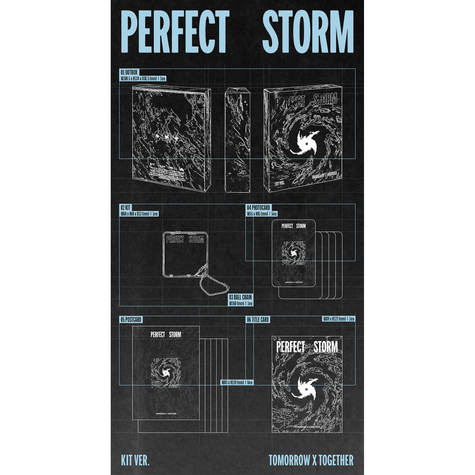 TXT TOMORROW X TOGETHER - 9th Mini Album [PERFECT STORM] (KiT Ver.)