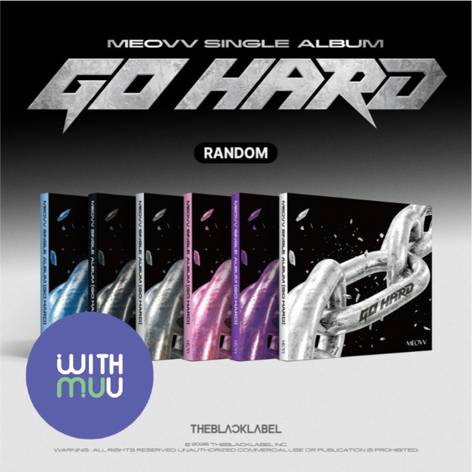 MEOVV MEOVV - The 3rd Single Album [GO HARD] (Standard Ver.) + Random Photocard (WM)
