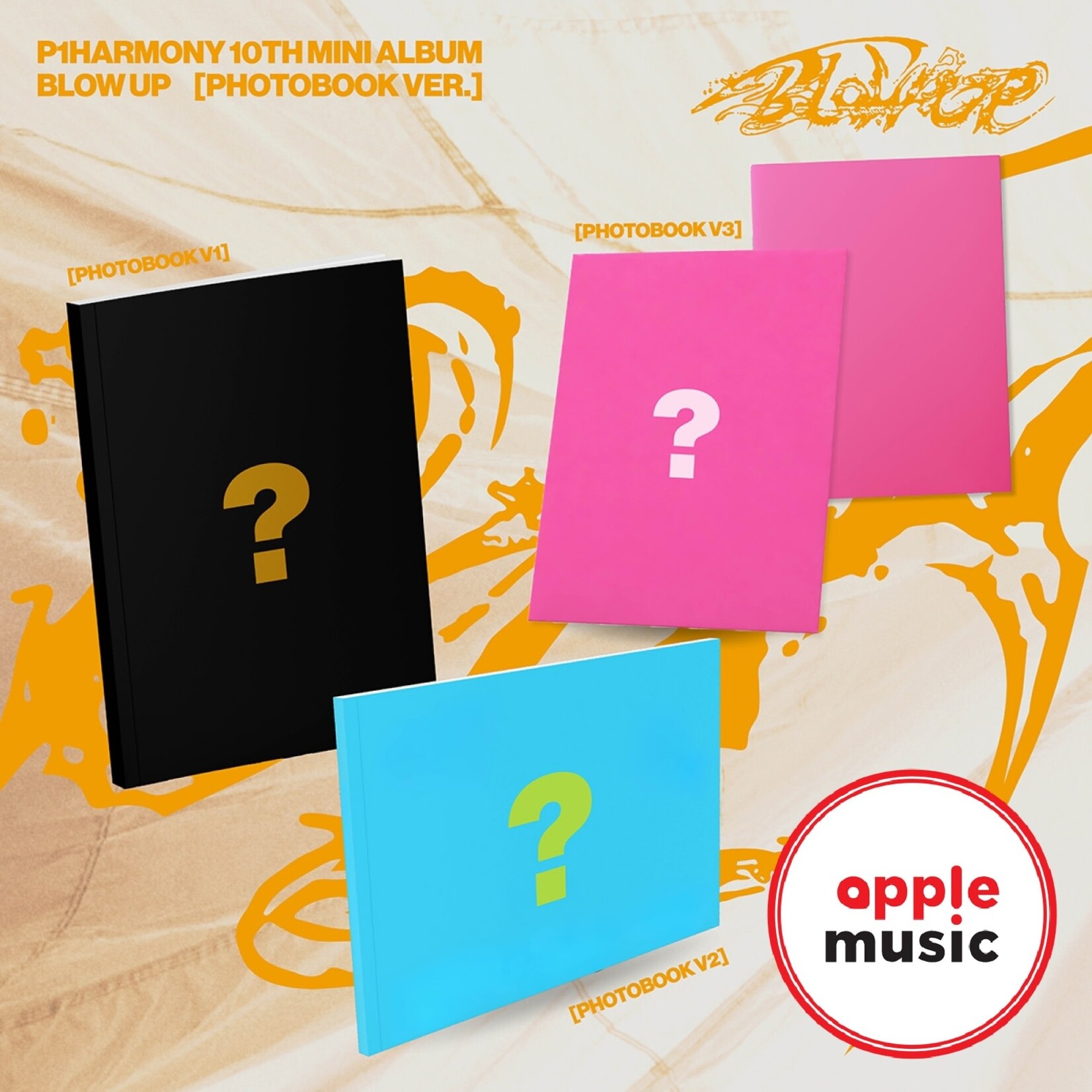 P1Harmony P1Harmony - 10th Mini Album [BLOW UP] (Photobook Ver.) + Random Photocard (APPLE MUSIC)