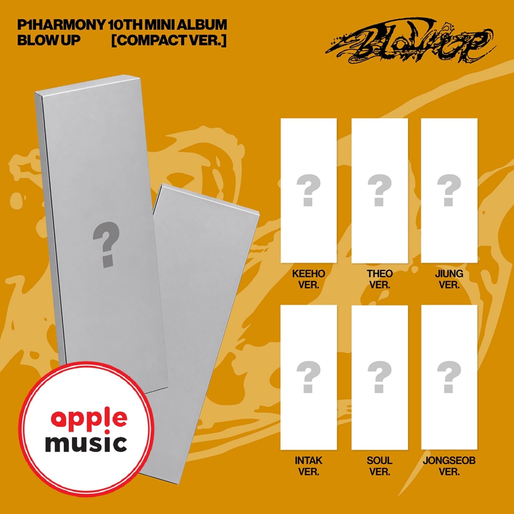 P1Harmony P1Harmony - 10th Mini Album [BLOW UP] (Compact Ver.) + Random Photocard (APPLE MUSIC)