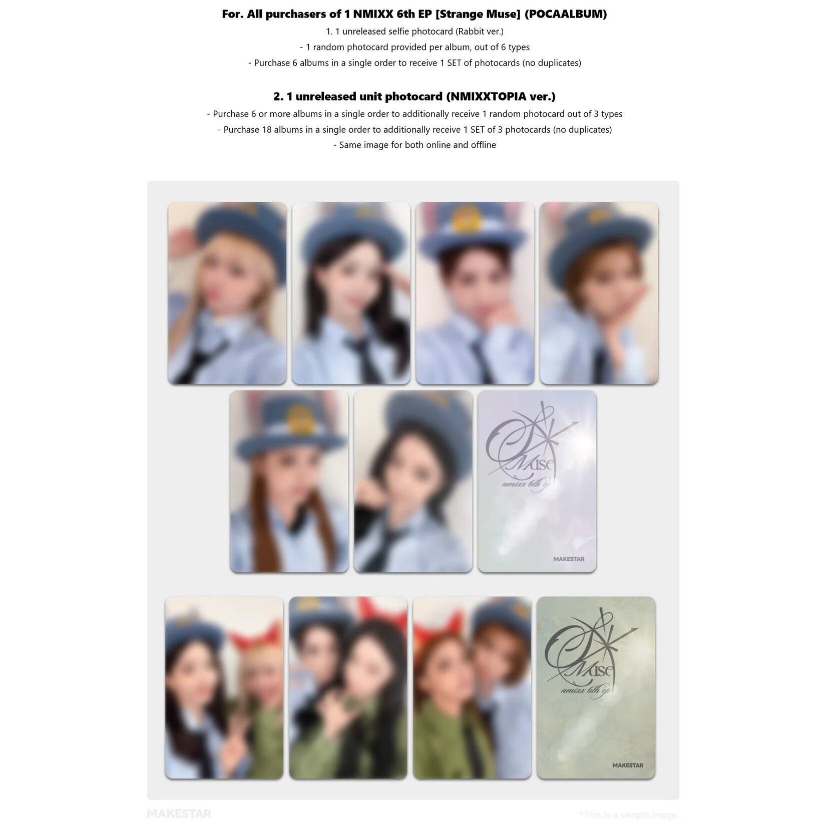 NMIXX [LUCKY DRAW] NMIXX - 6th Mini Album [Strange Muse] (Platform Album POCAALBUM Ver.) + Random Photocard (MAKESTAR)