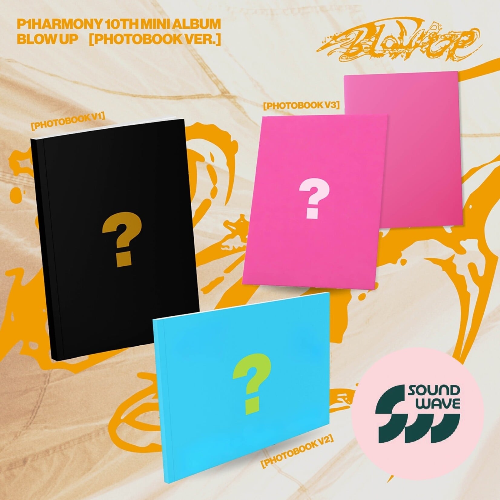 P1Harmony P1Harmony - 10th Mini Album [BLOW UP] (Photobook Ver.) + Random Photocard (SW)