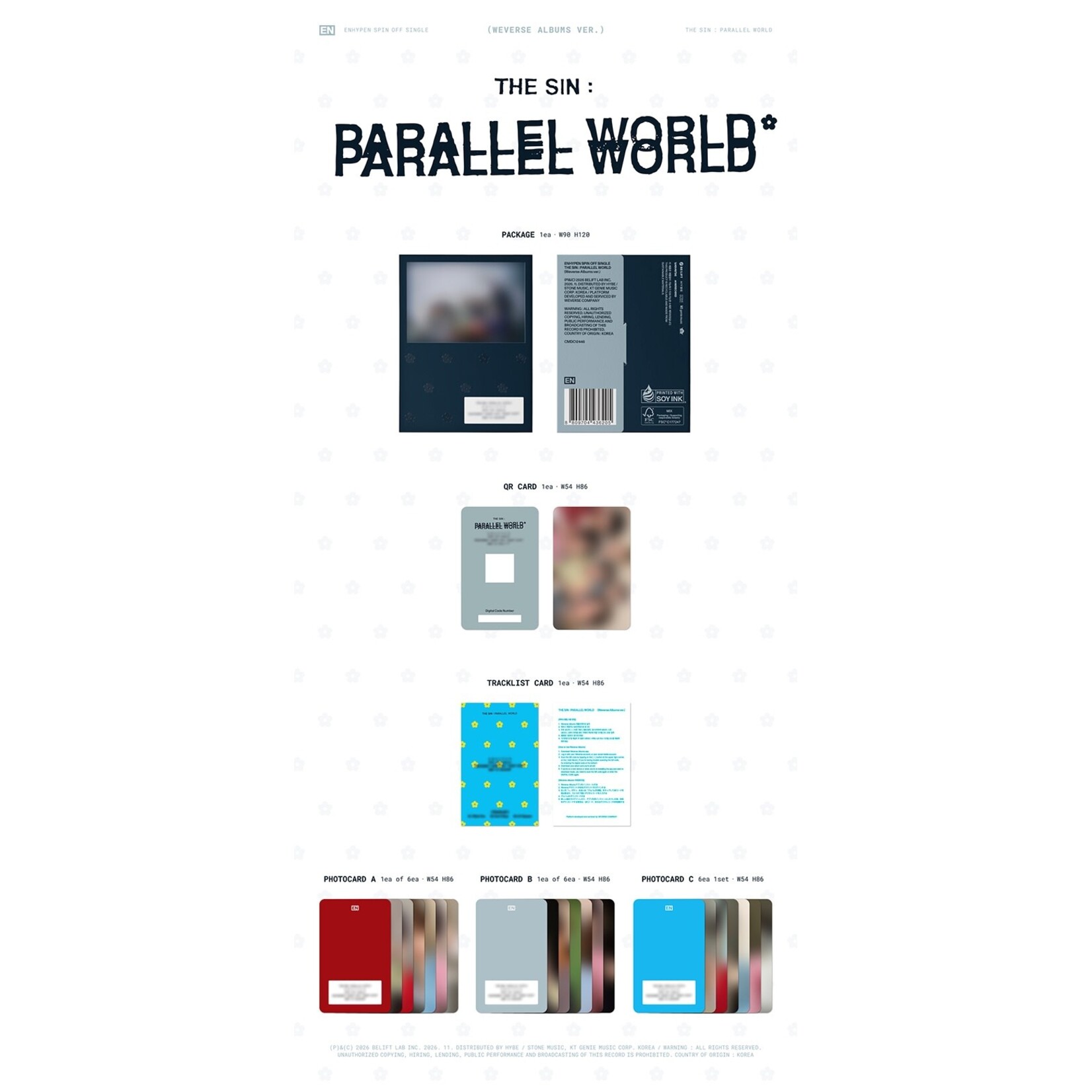 Enhypen ENHYPEN - [THE SIN : PARALLEL WORLD] (Weverse Albums ver.)