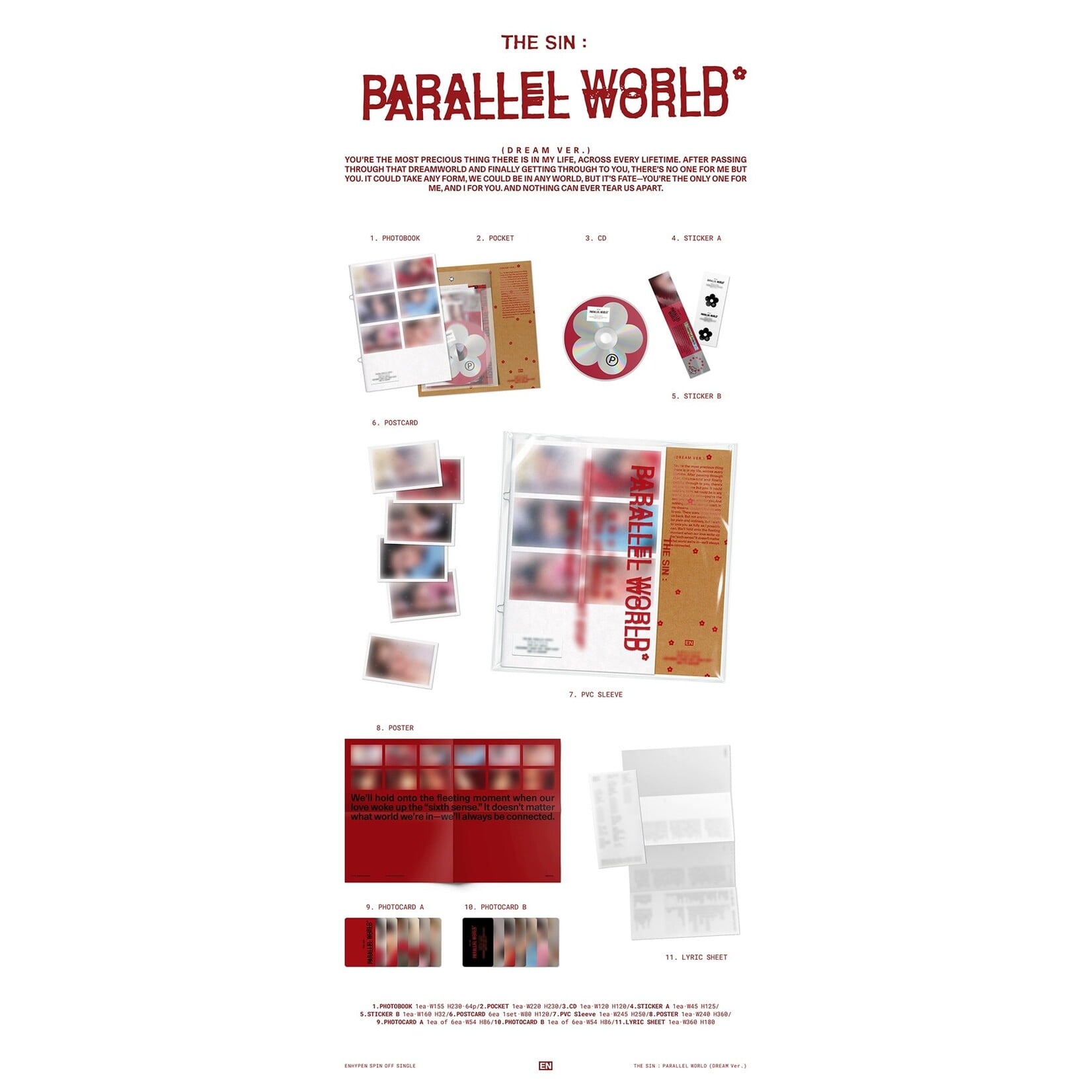Enhypen ENHYPEN - [THE SIN : PARALLEL WORLD] (Photobook Ver.) + Weverse Gift (WS)