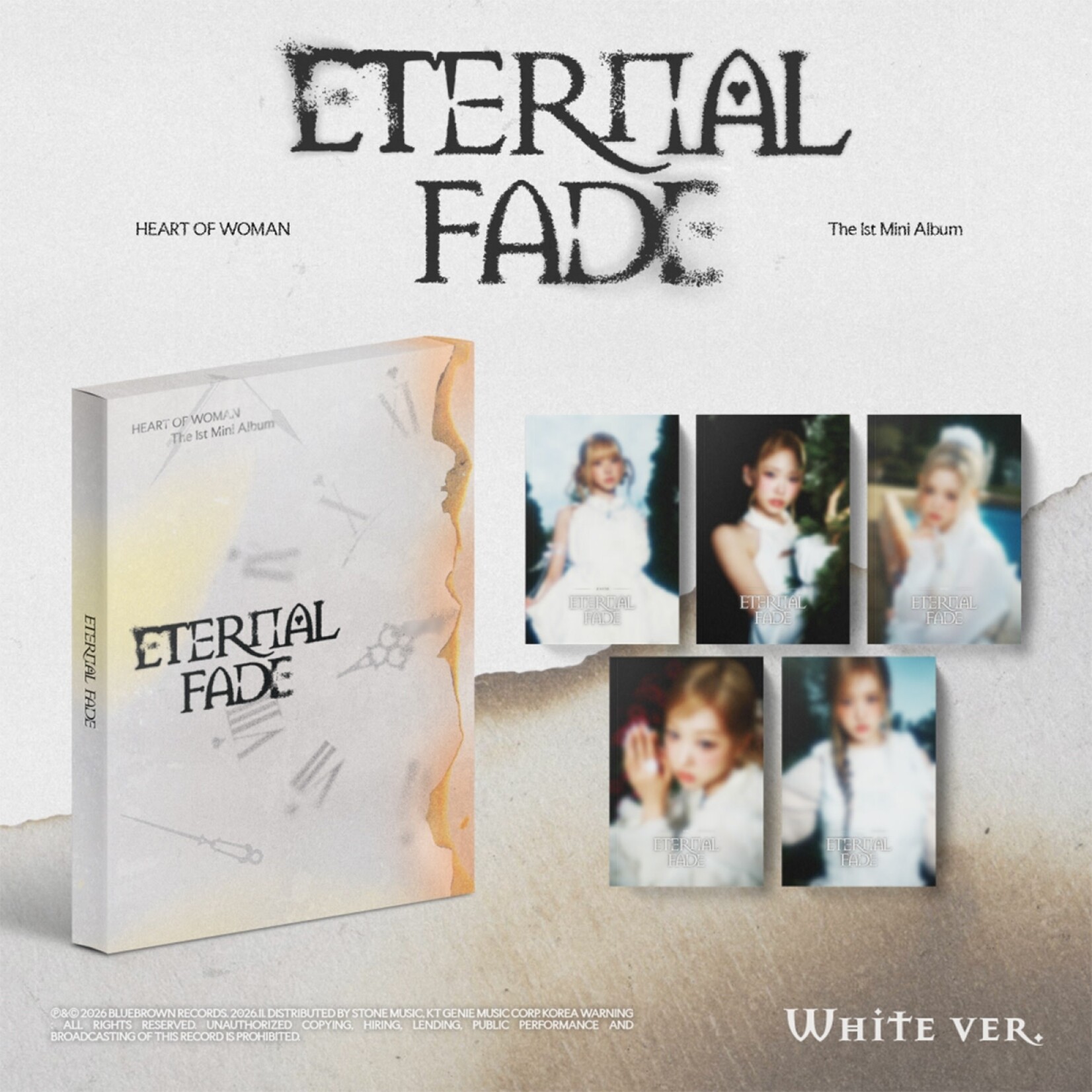 HEART OF WOMAN HEART OF WOMAN - 1st Mini Album [ETERNAL FADE] (White Ver.)