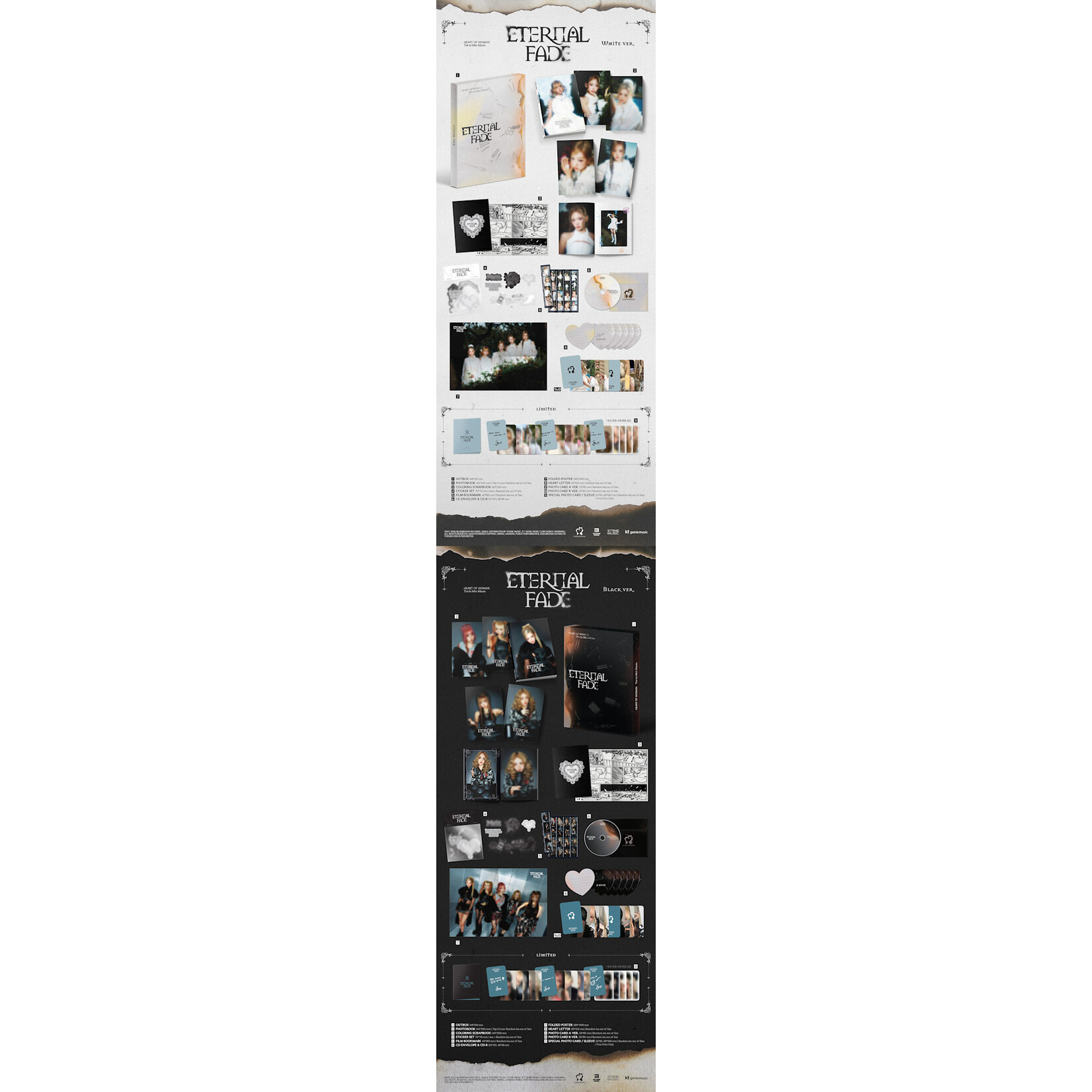 HEART OF WOMAN HEART OF WOMAN - 1st Mini Album [ETERNAL FADE] (Black Ver.)