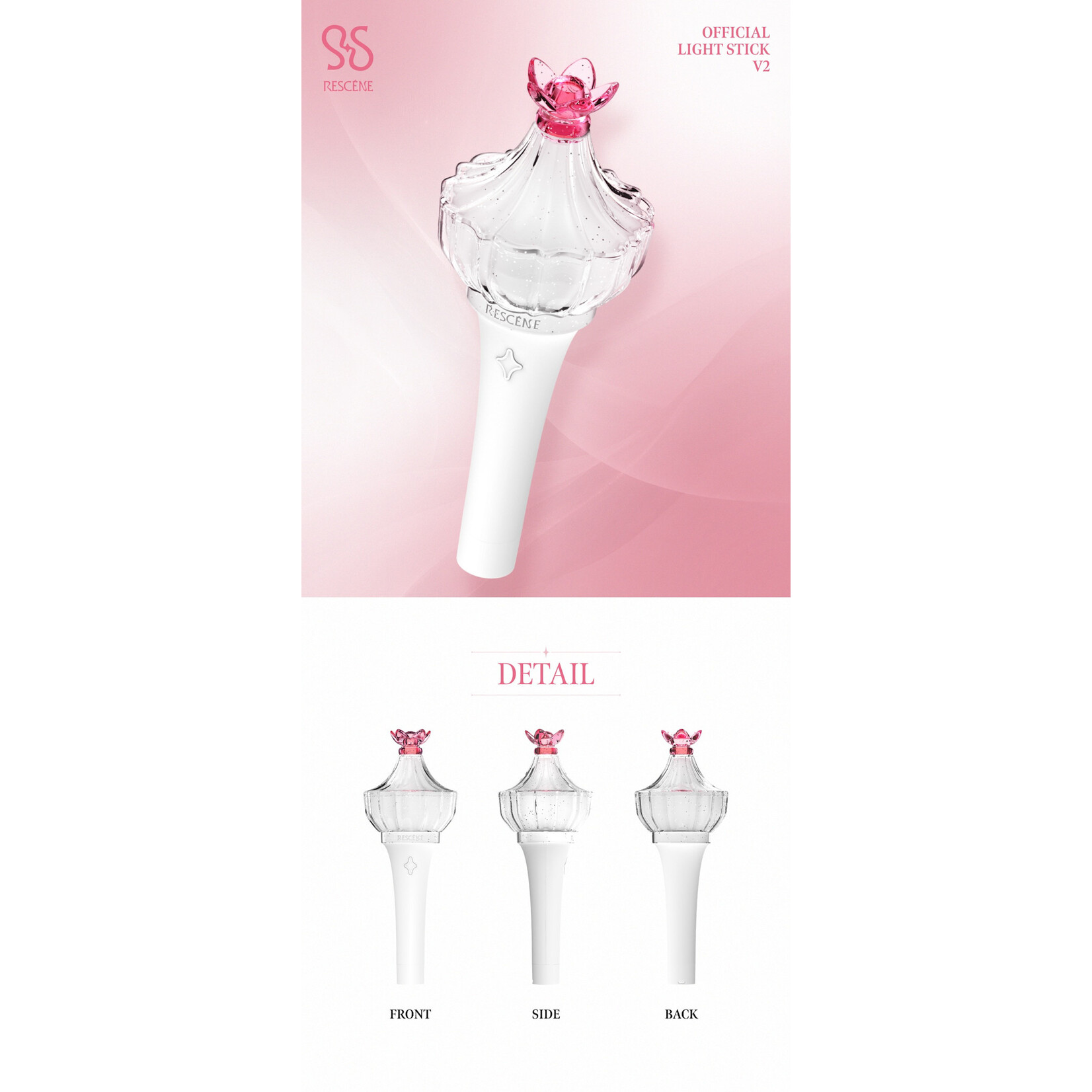 RESCENE RESCENE - OFFICIAL LIGHT STICK V2 + Photocard SET