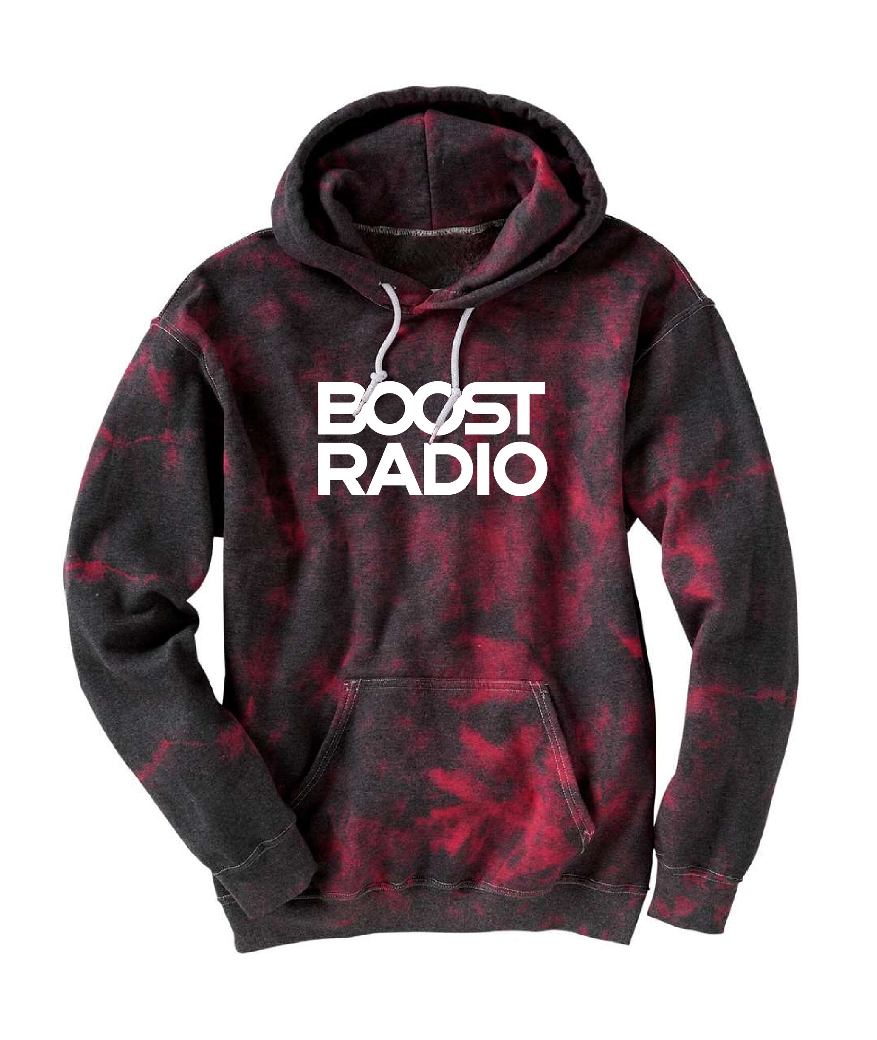 Red Crystal Tie Dye BOOST Hoodie