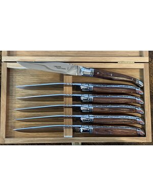 Goyon Chazeau GC Lagioule Prestige Steak Kingwood Handle Set of 6