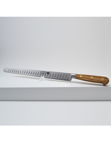 Thiers Issard Sabatier Olivewood Ham Knife Inox Scalloped