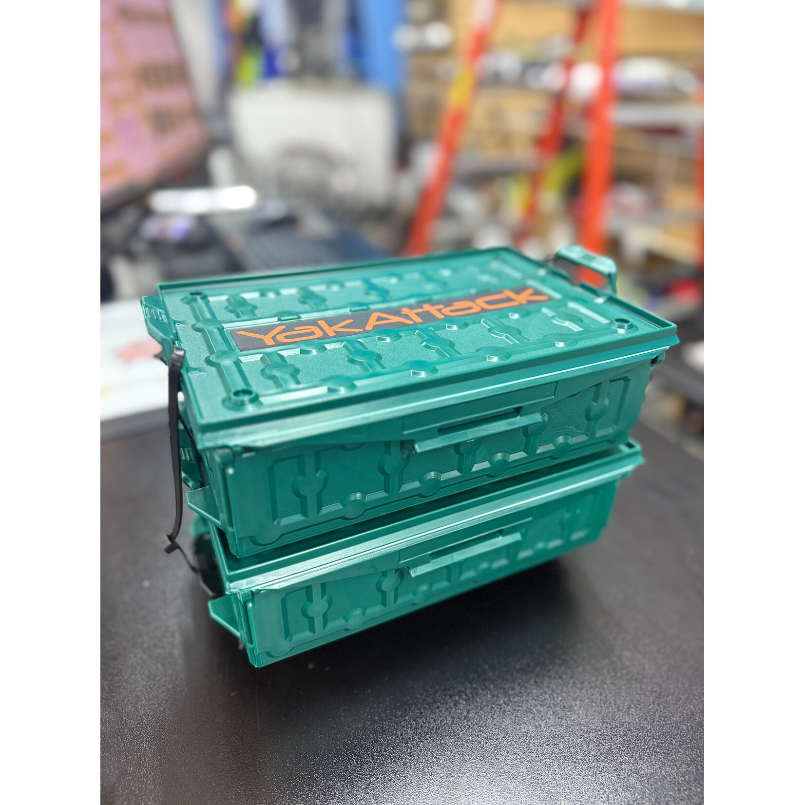 YakAttack YakAttack TracPak Combo Kit Emerald Green, Two Boxes and Quick Release Base