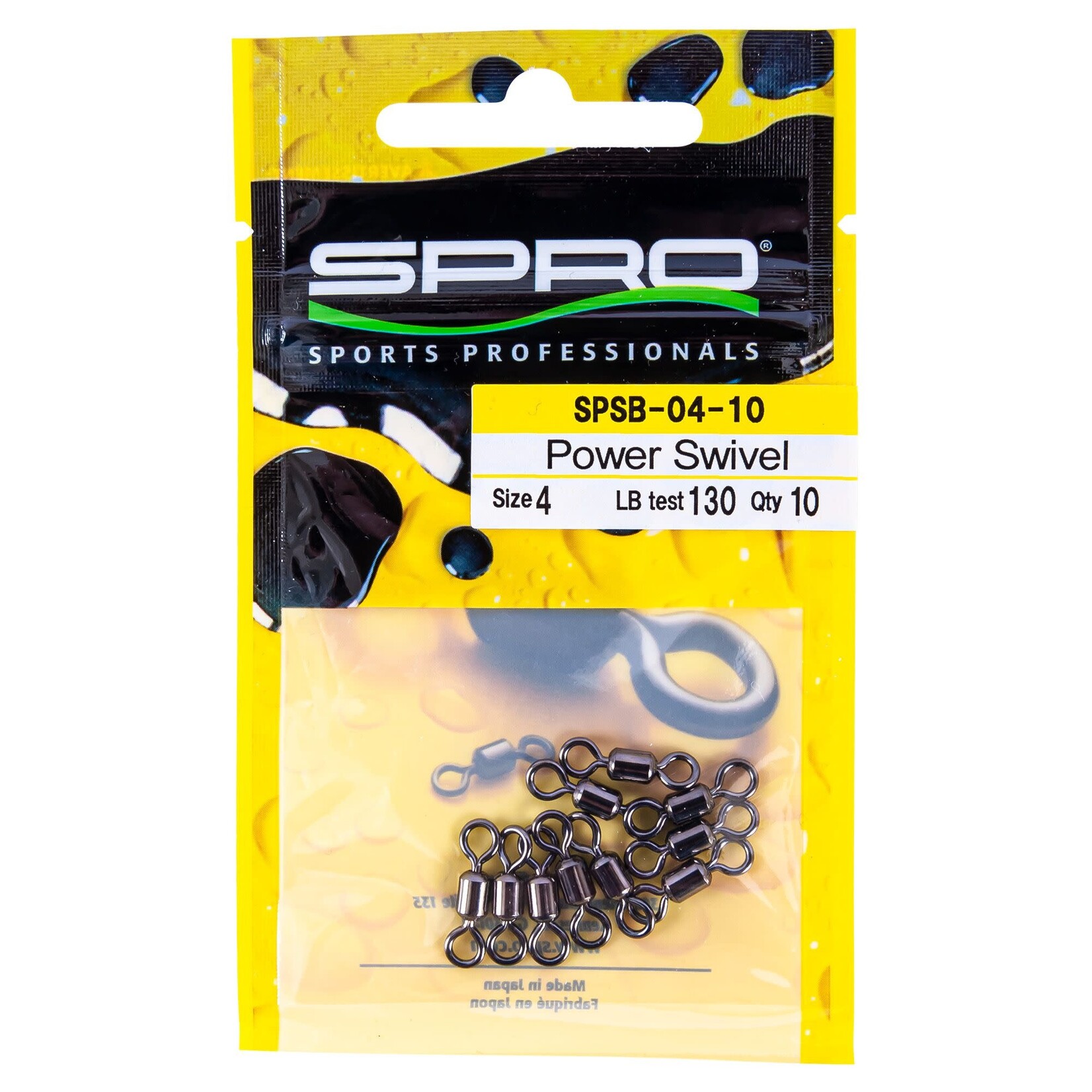 Spro SPRO Power Swivel Black Barrel #5 10pk