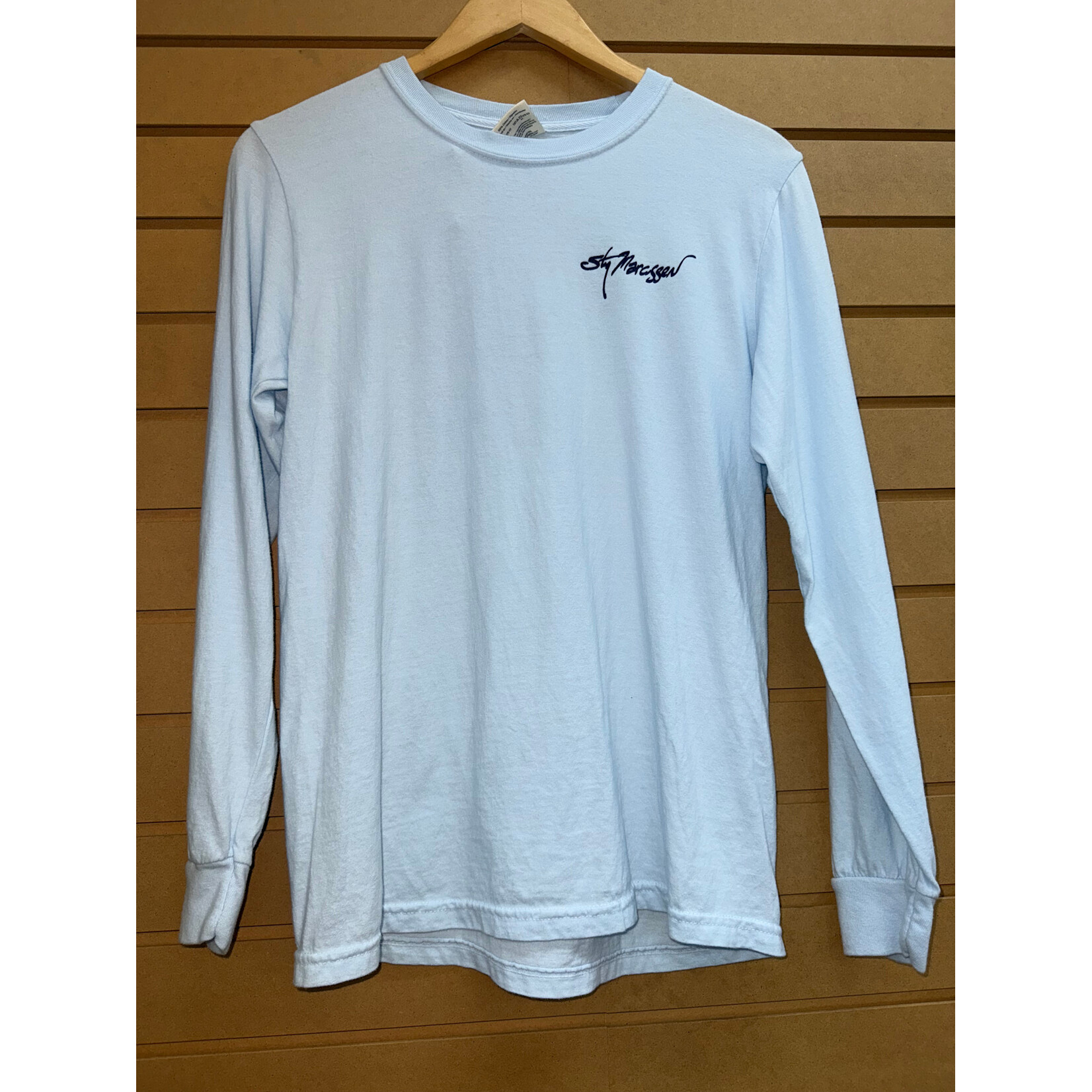 Comfort Colors Stig Shrimp Boat Long Sleeve, Chambray