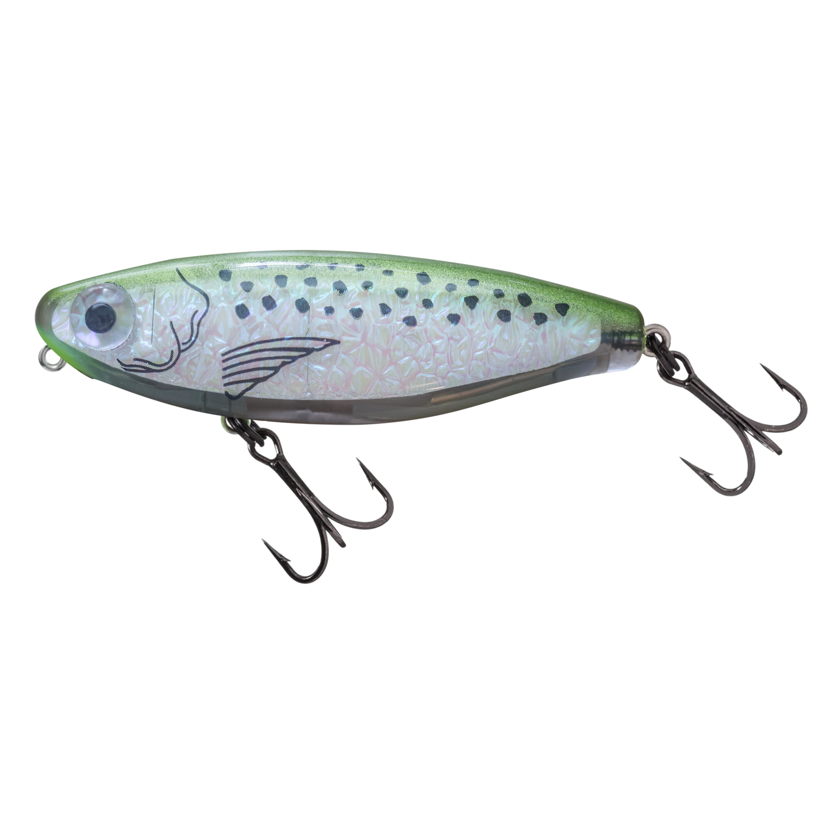 Mirrolure Mirrolure Duke Dog Surface Walker 3 1/2, 3/4oz Bayou Shiner
