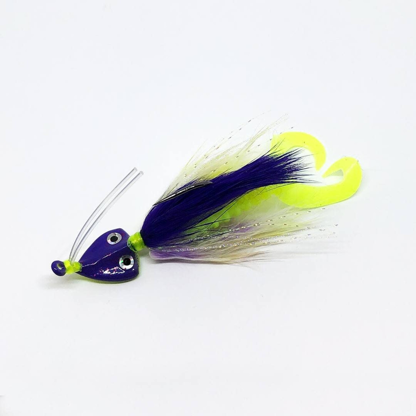 buggs Fishing Buggs Curl-Tail Redfish Jig Mardi Gras 1/8oz