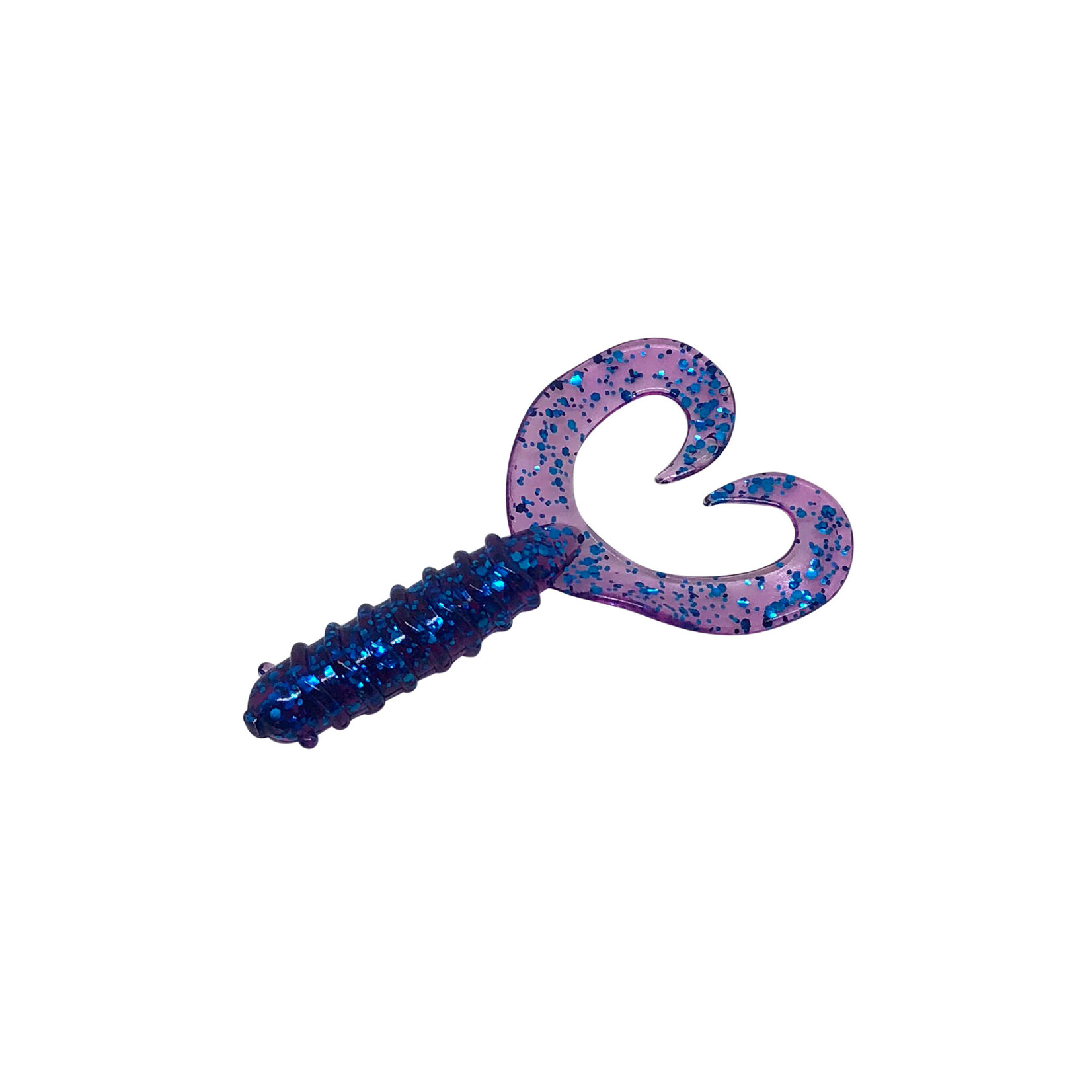 buggs Fishing Buggs Double Curl Tail, Electric Blue, 2 1/4"